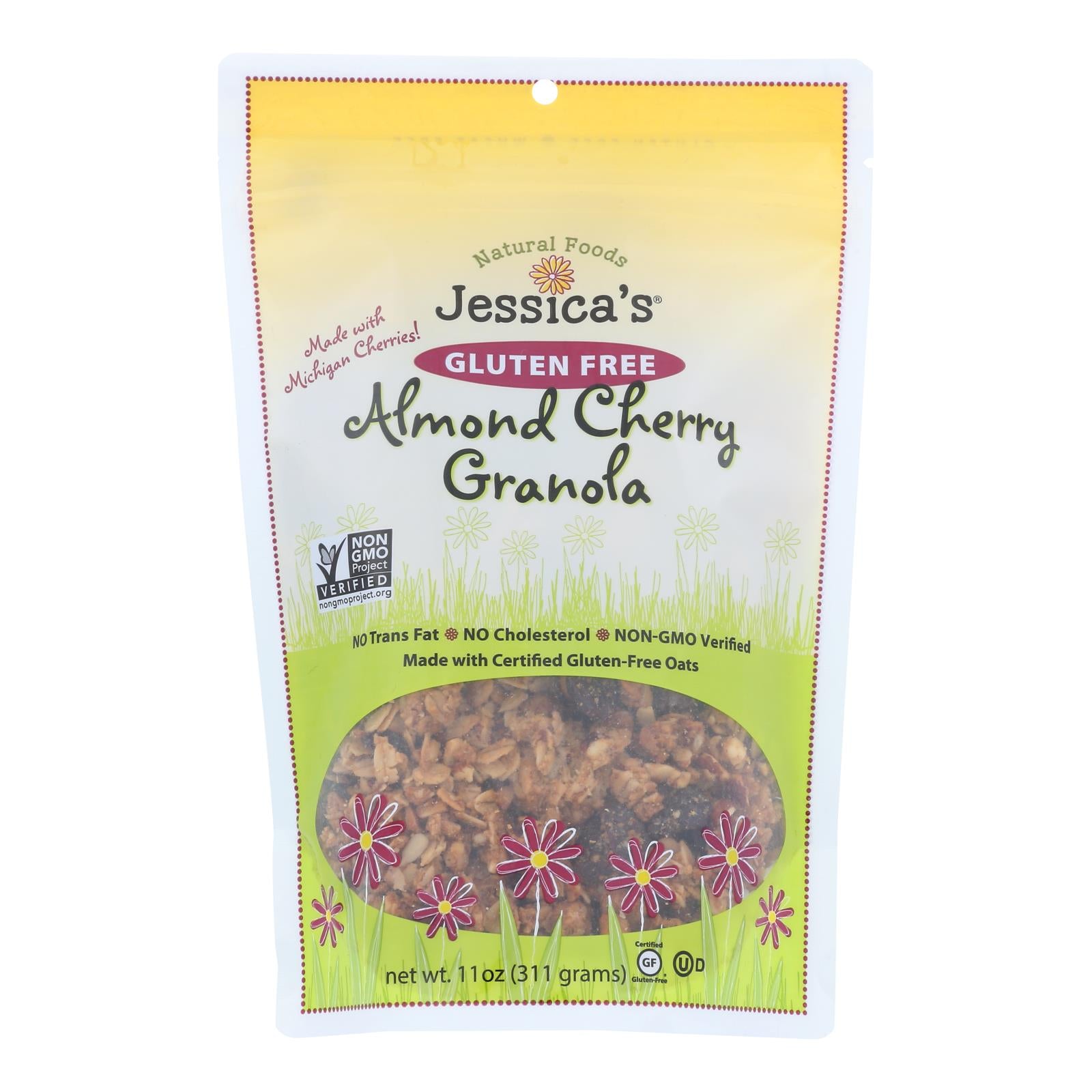 Jessica's Gluten-free Almond Cherry Granola - Case Of 12 - 11 Oz
