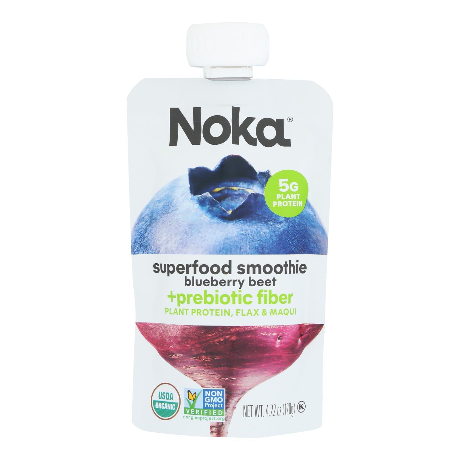 Noka Superfood Blueberry Beet Blend - Case Of 6 - 4.22 Oz