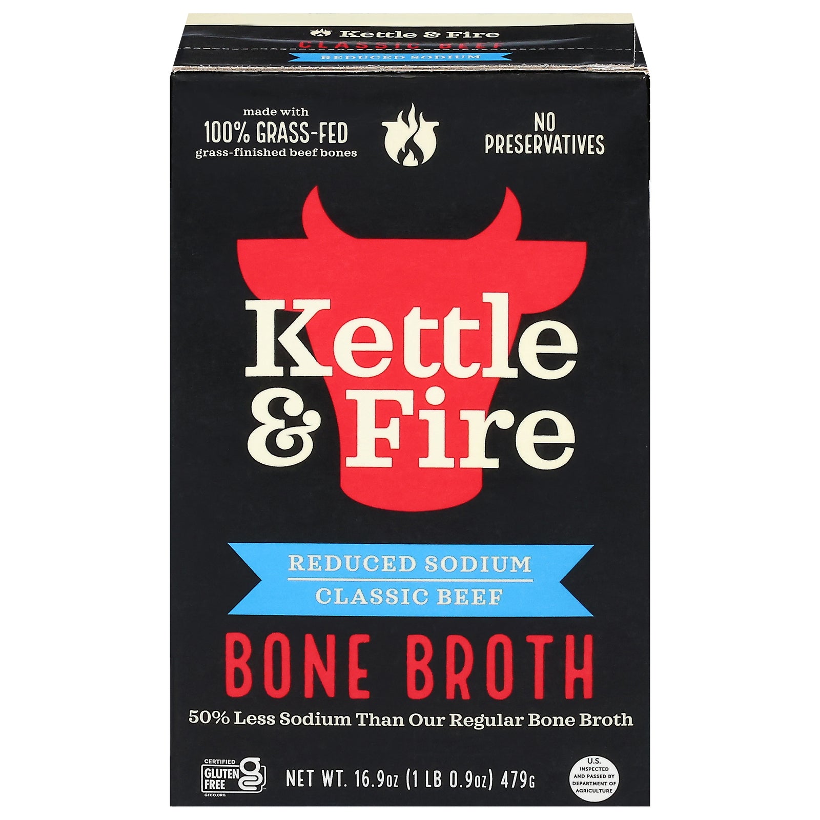 Kettle And Fire - Bone Broth Ls Clssc Beef - CS of 6-16.9 OZ