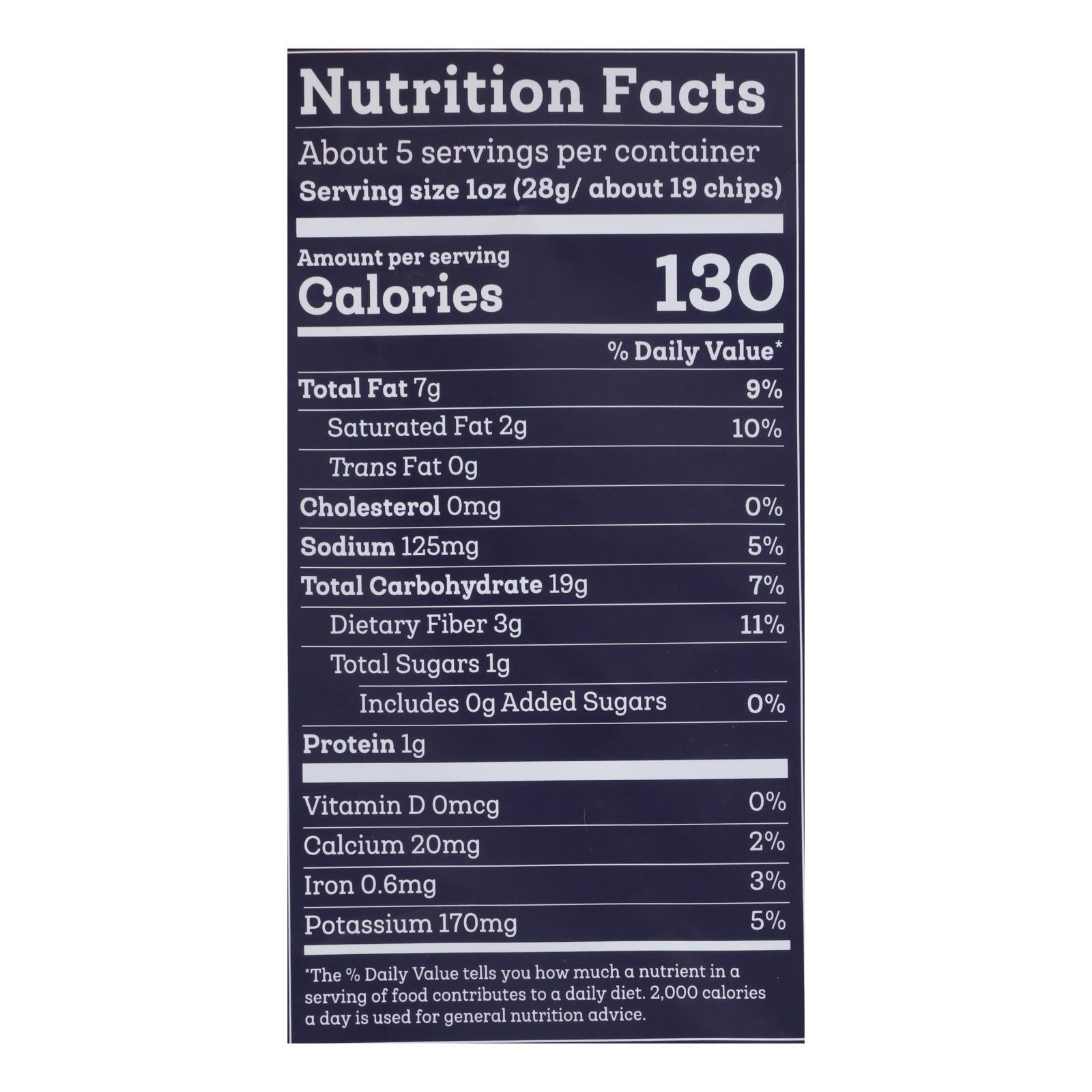 Siete Tortilla Chip - Nacho - Case Of 12 - 5 Oz