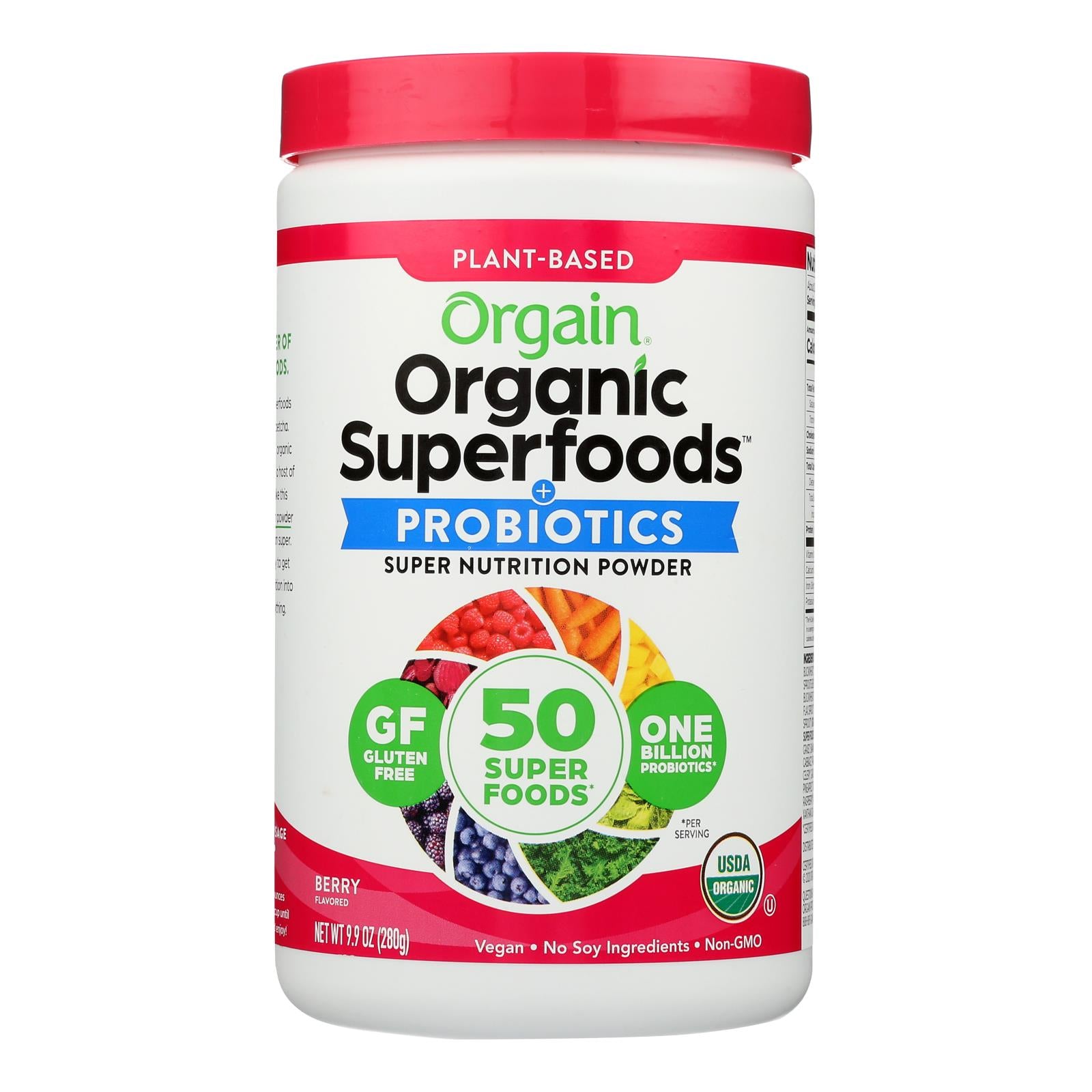 Orgain Organic Hydration Powder - Berry Punch - 0.62 Lb.