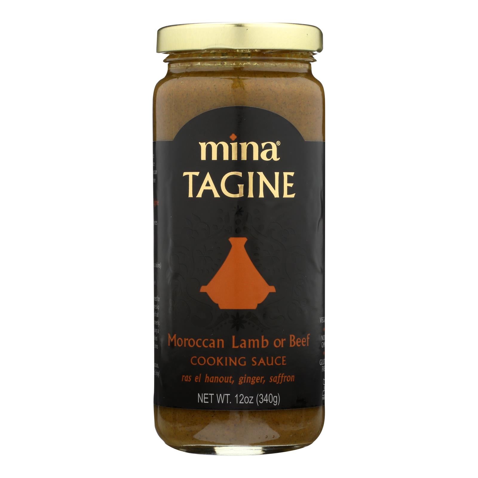 Mina's Moroccan Lamb Or Beef Tagine Sauce - Case Of 6 - 12 Oz