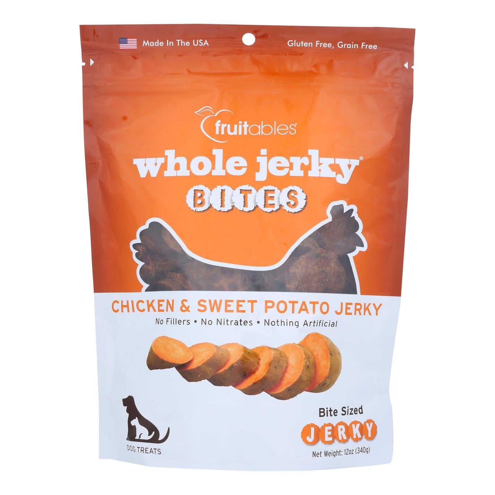 Fruitables - Dog Trt Jrky Bte Chkn&pot - Case of 6-12 OZ