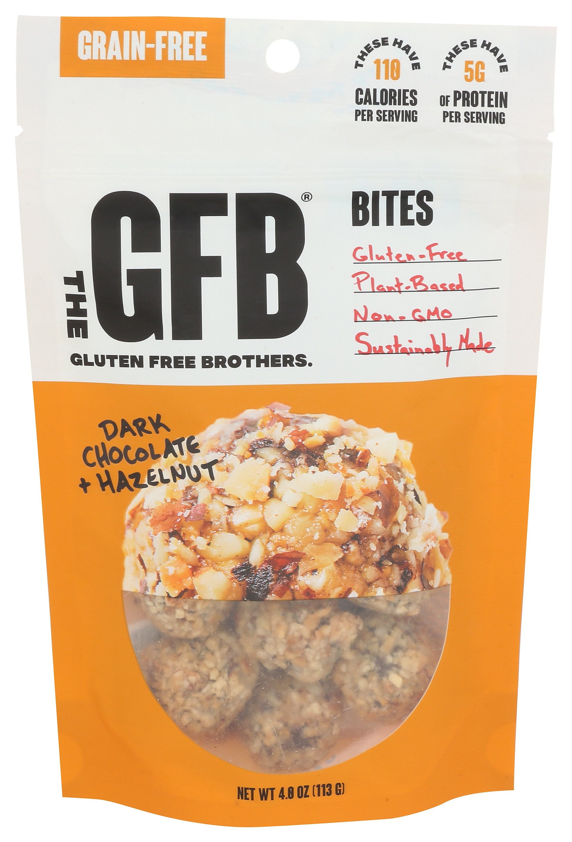 THE GFB BITES DRK CHOC HZLNUT - Case of 6