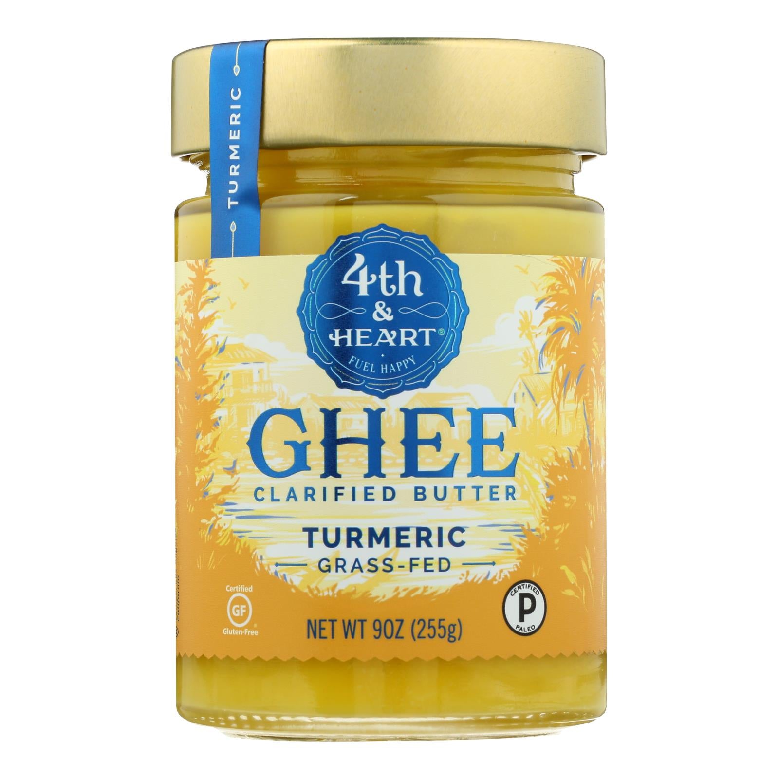 4th & Heart - Ghee - Turmeric Grass Fed - Case Of 6 - 9 Oz.
