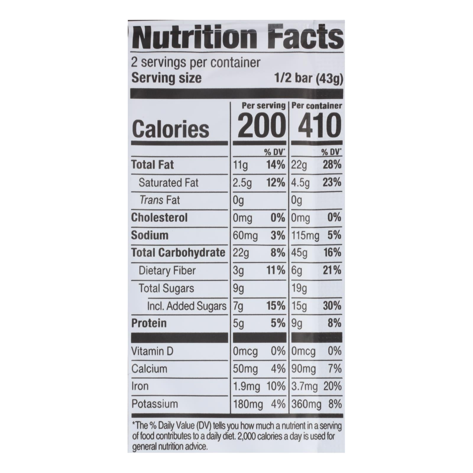 Probar Meal Bar Oatmeal Chocolate Chip - Case of 12 - 3 OZ