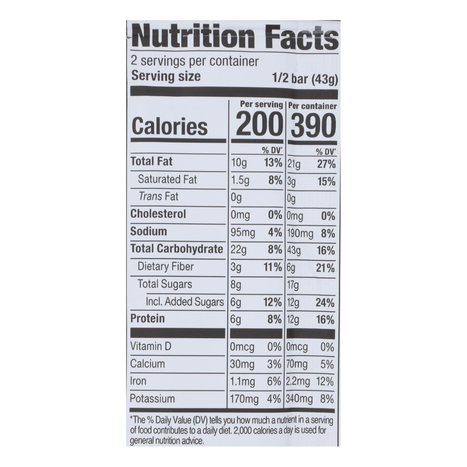 Probar Organic Peanut Butter Bar - Case Of 12 - 3 Oz