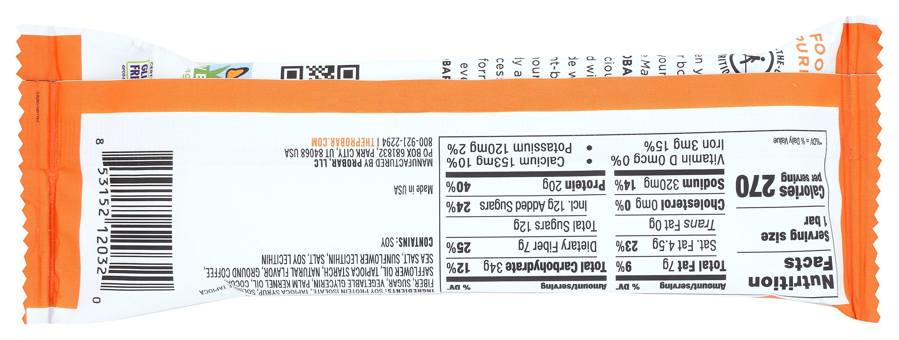 PROBAR BAR PROTEIN 20G COFFEE CRNCH - Case of 12