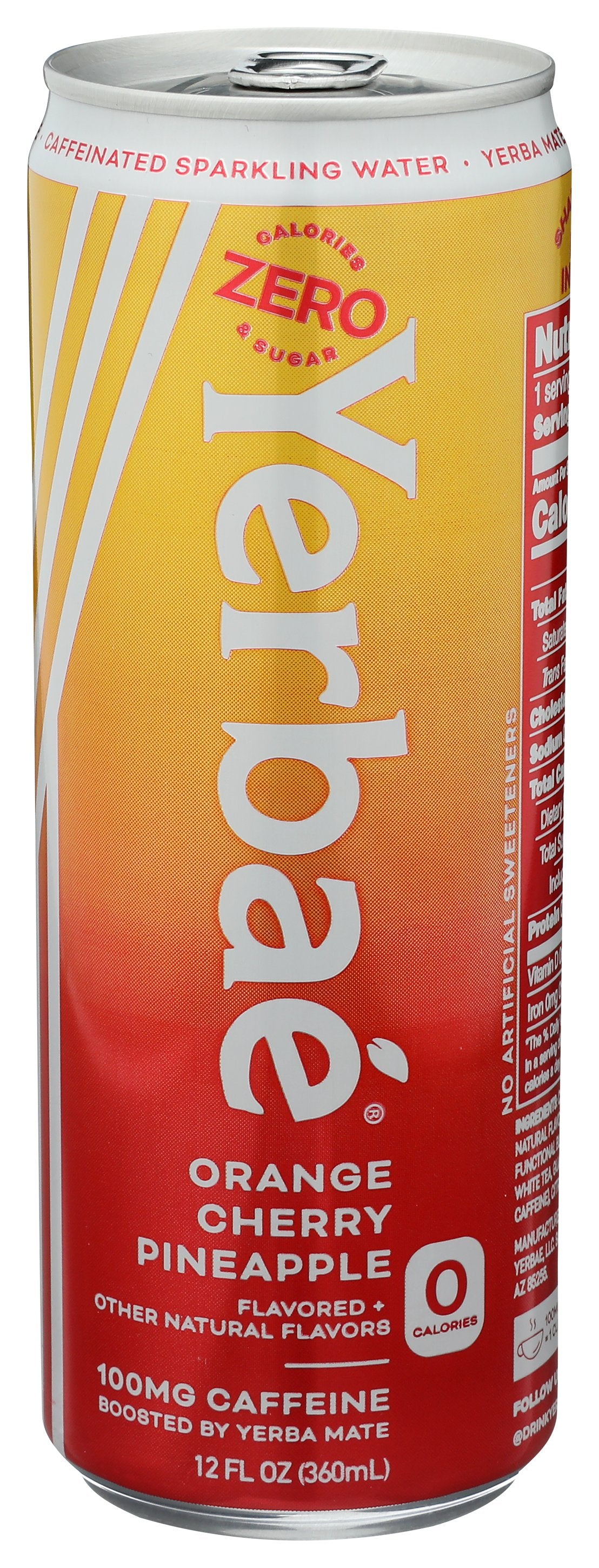 YERBAE WATER ENHNCD SPRK CHRRY PINEAP - Case of 12