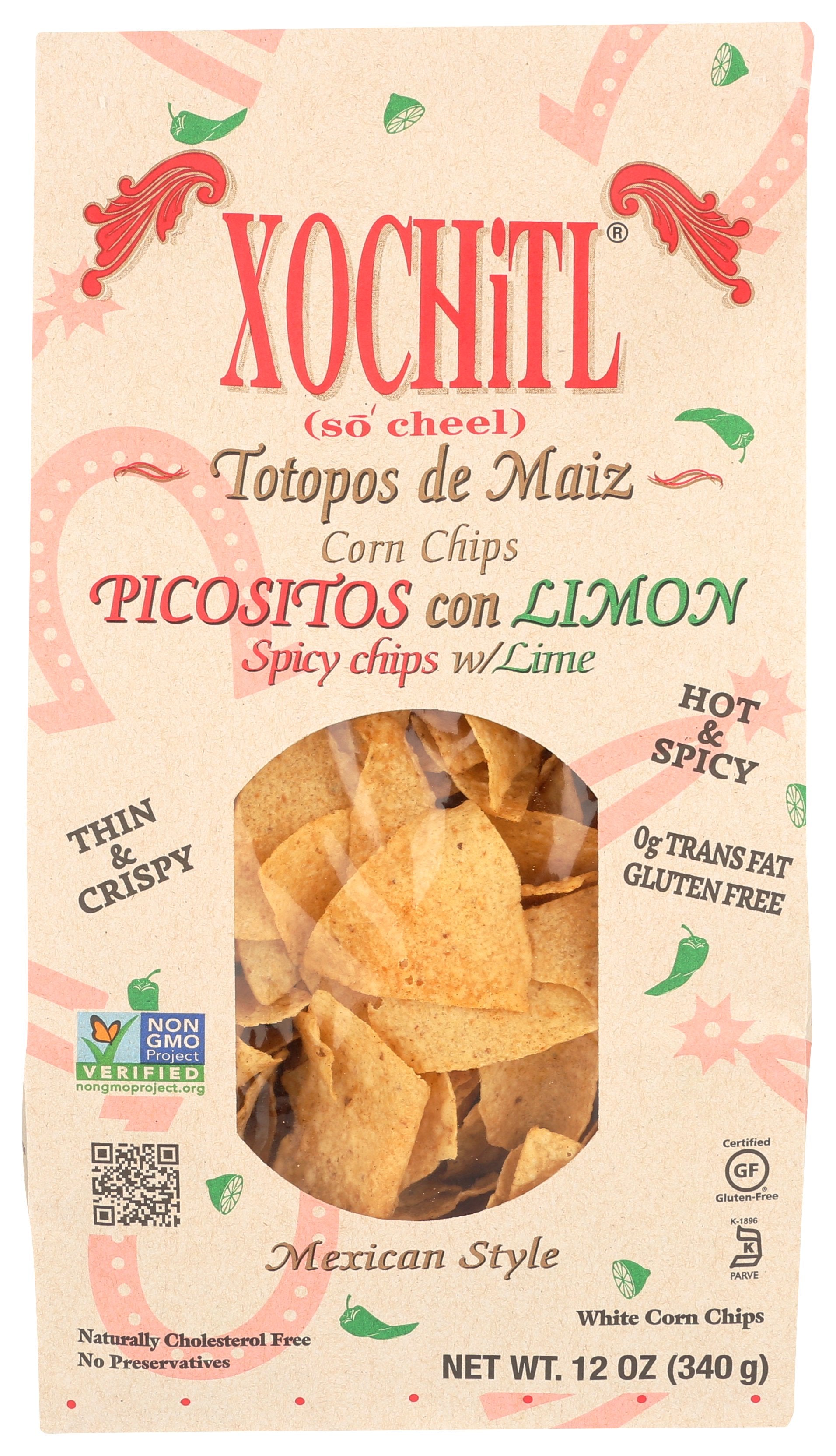 XOCHITL CHIP CORN PICOSITOS CON LIMON - Case of 10
