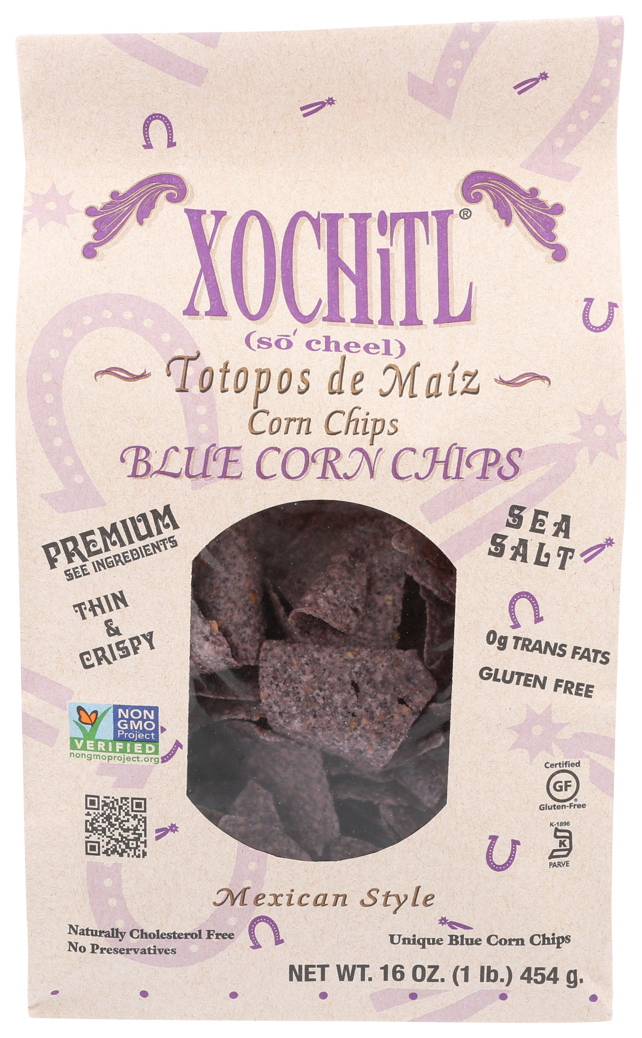 XOCHITL CHIP CORN BLUE ORG - Case of 9