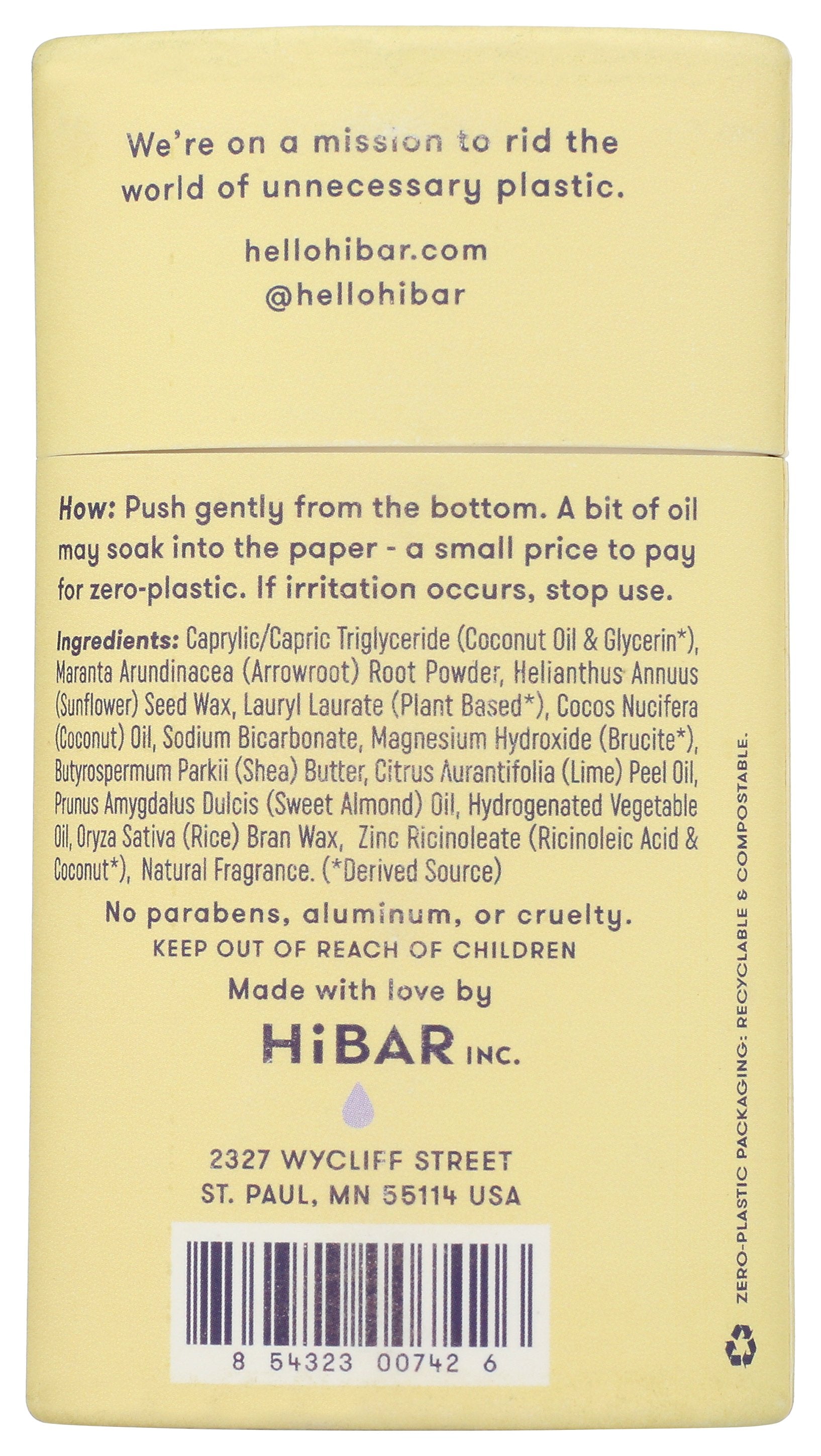 HIBAR DEODORANT JASMNE LAVNDER