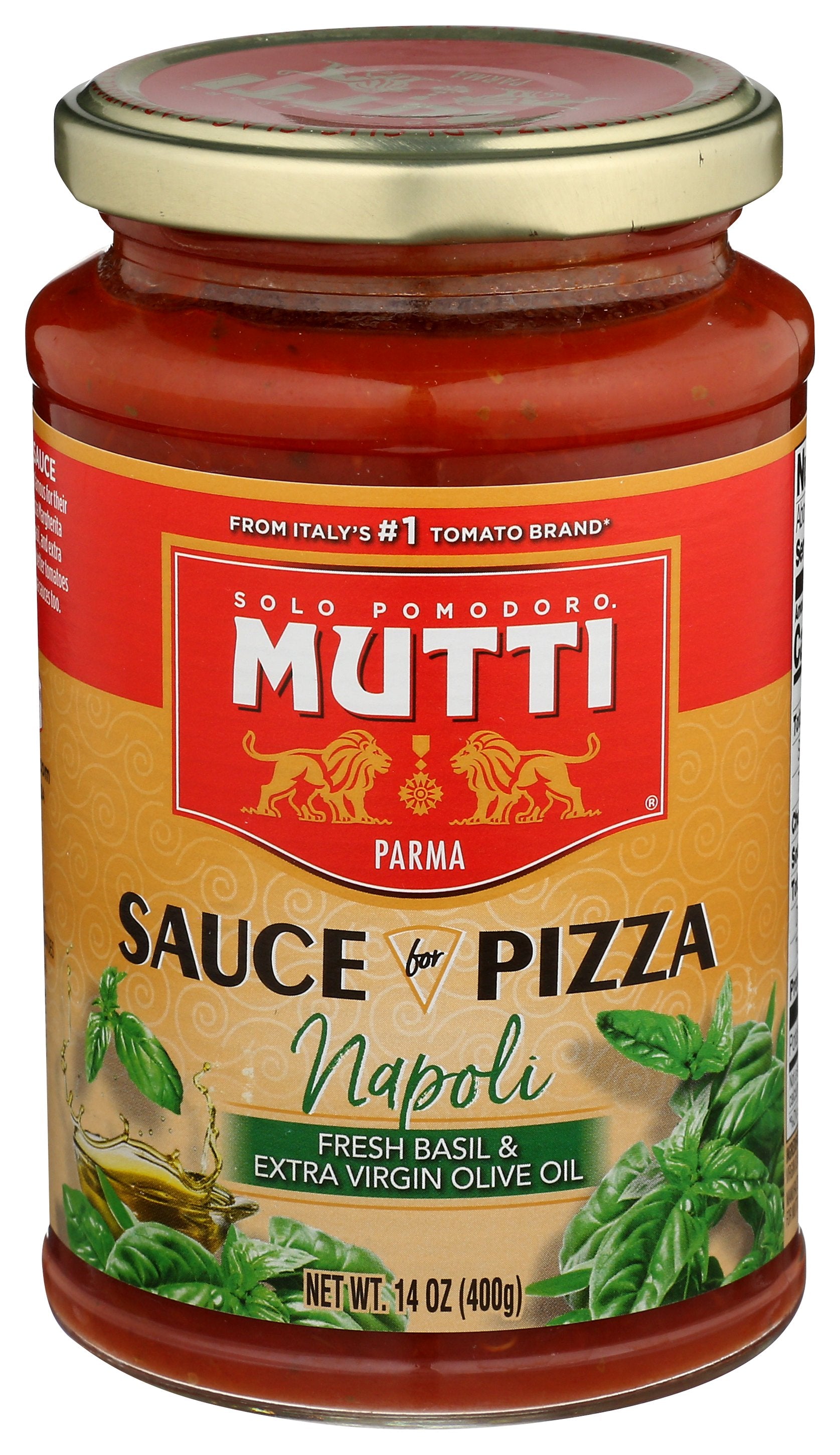 MUTTI SAUCE PIZZA BASIL EVOO - Case of 6