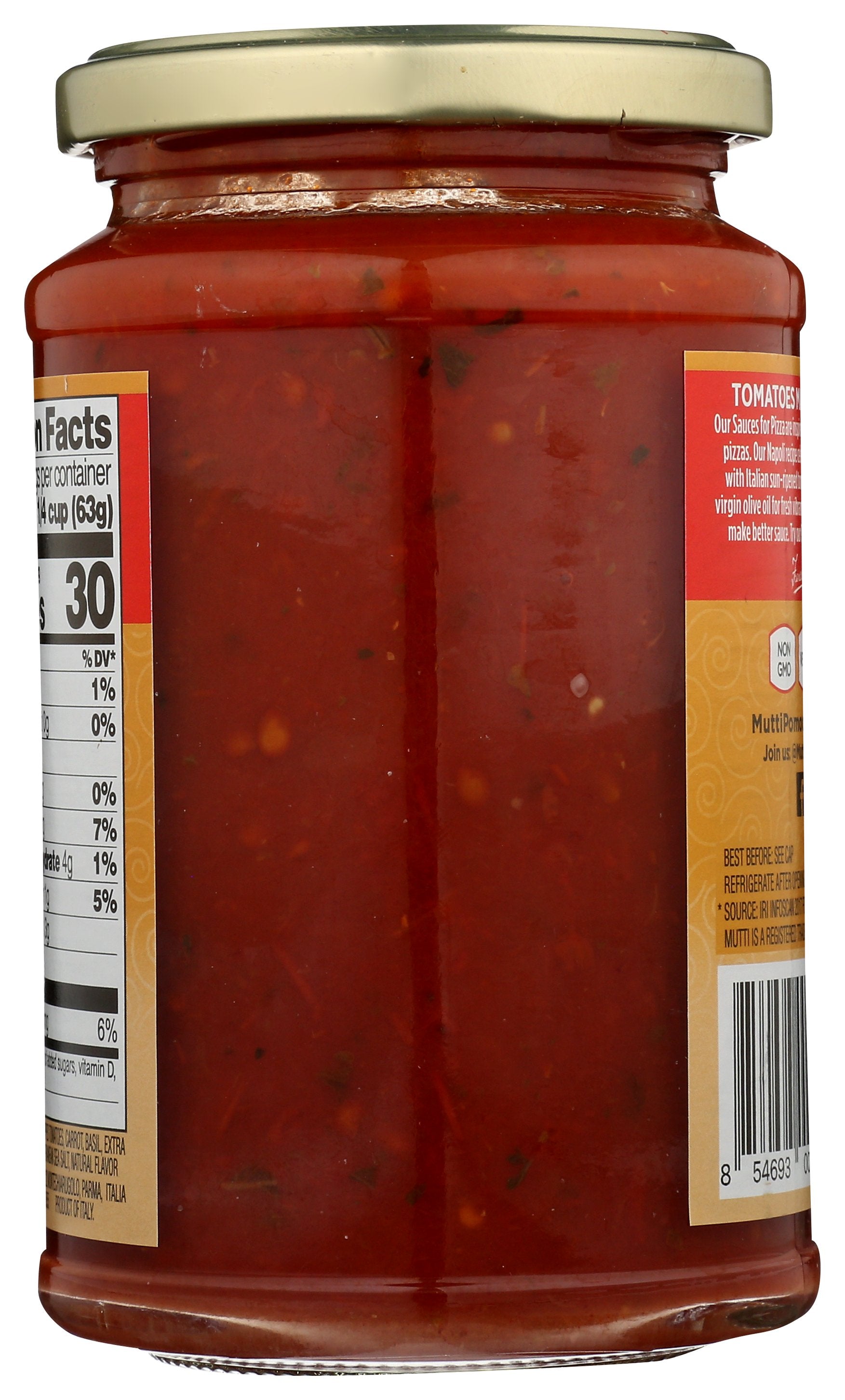 MUTTI SAUCE PIZZA BASIL EVOO - Case of 6