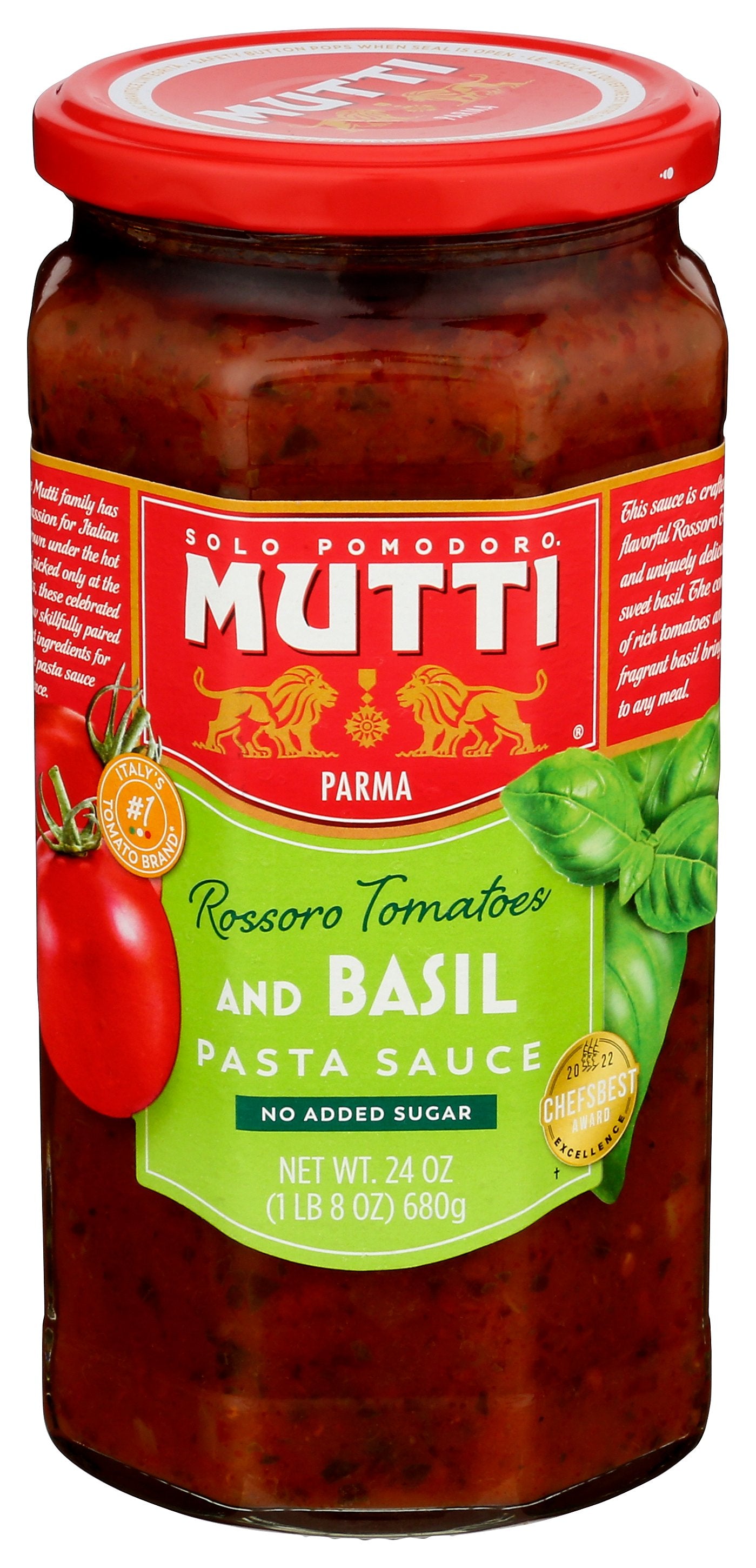 MUTTI SAUCE PASTA TOM & BASIL - Case of 6