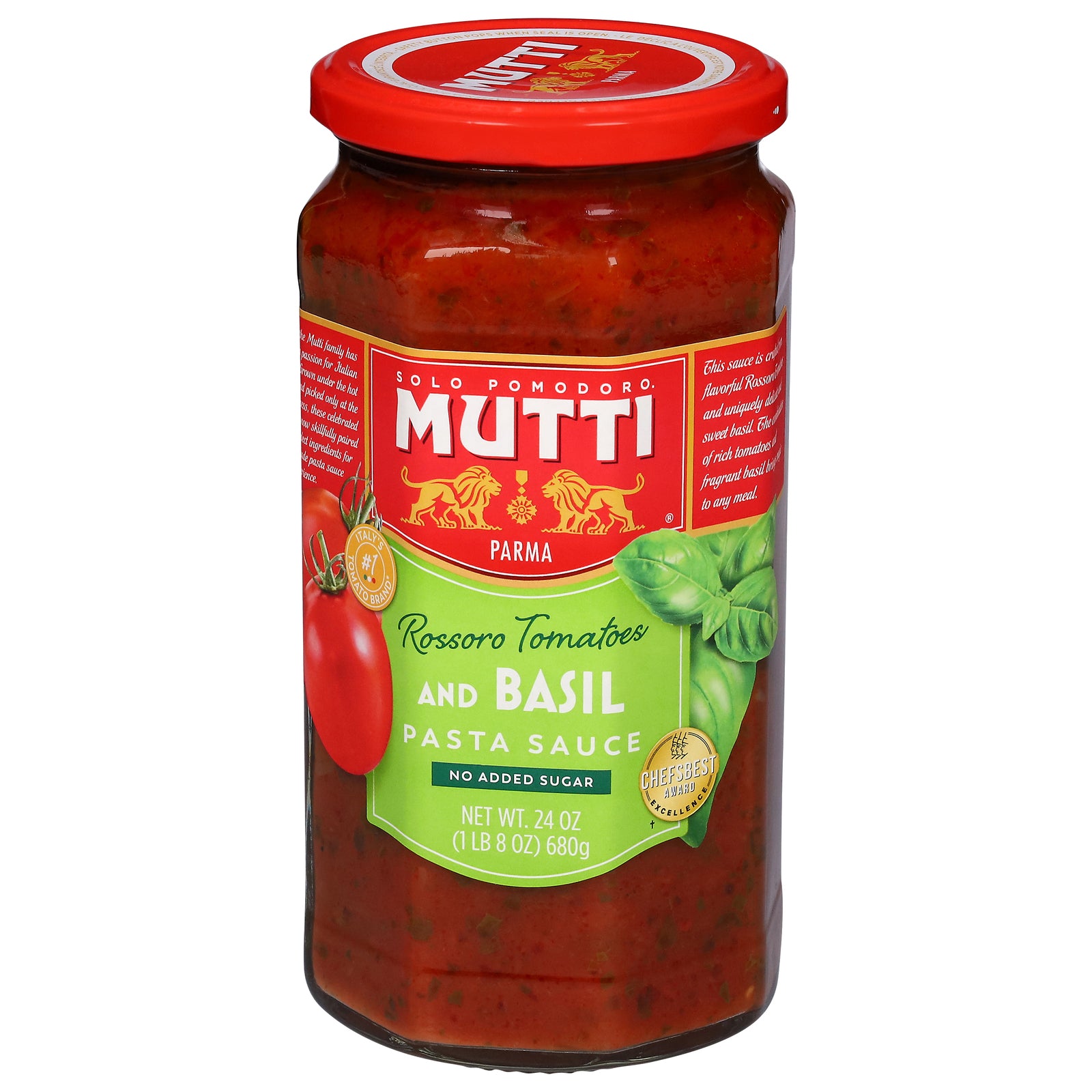Mutti - Sauce Pasta Tomato Basil - CS of 6-24 FZ