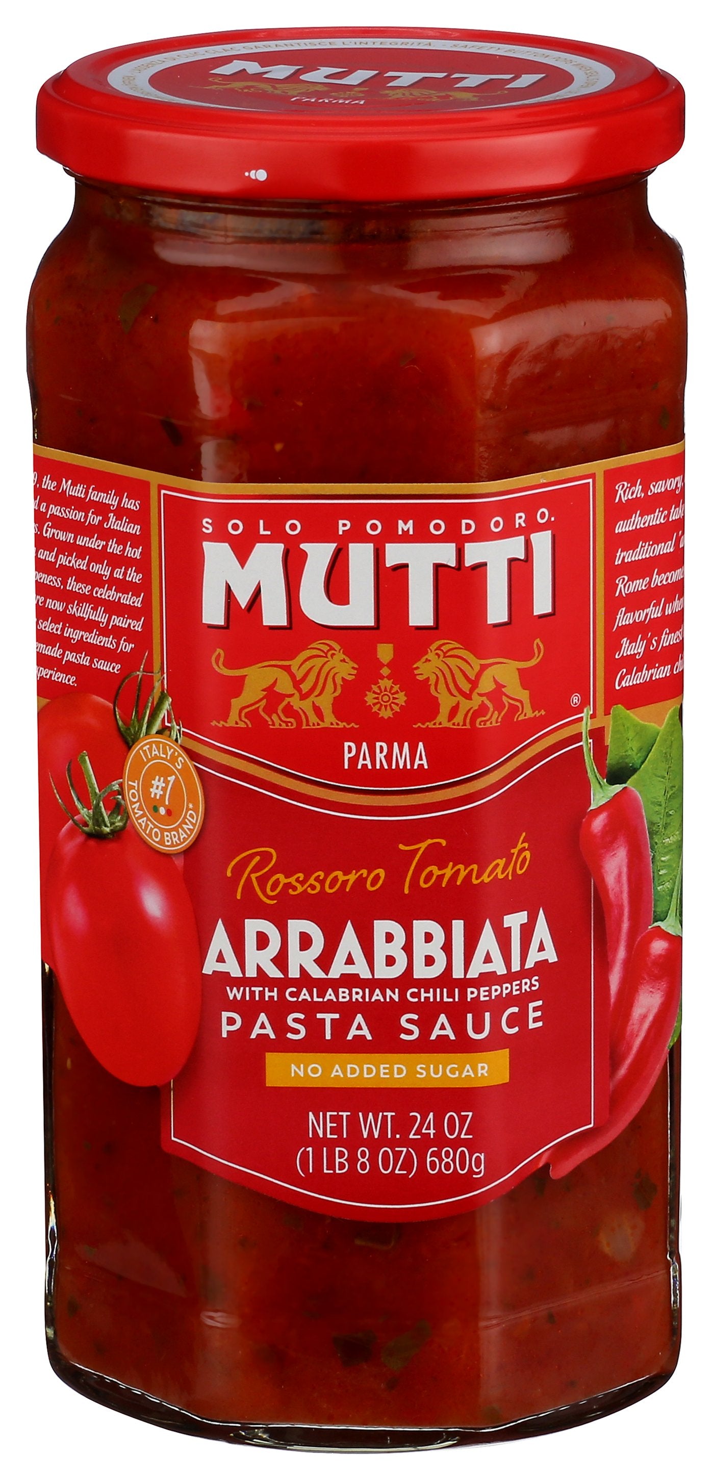 MUTTI SAUCE PASTA ARRABIATA - Case of 6