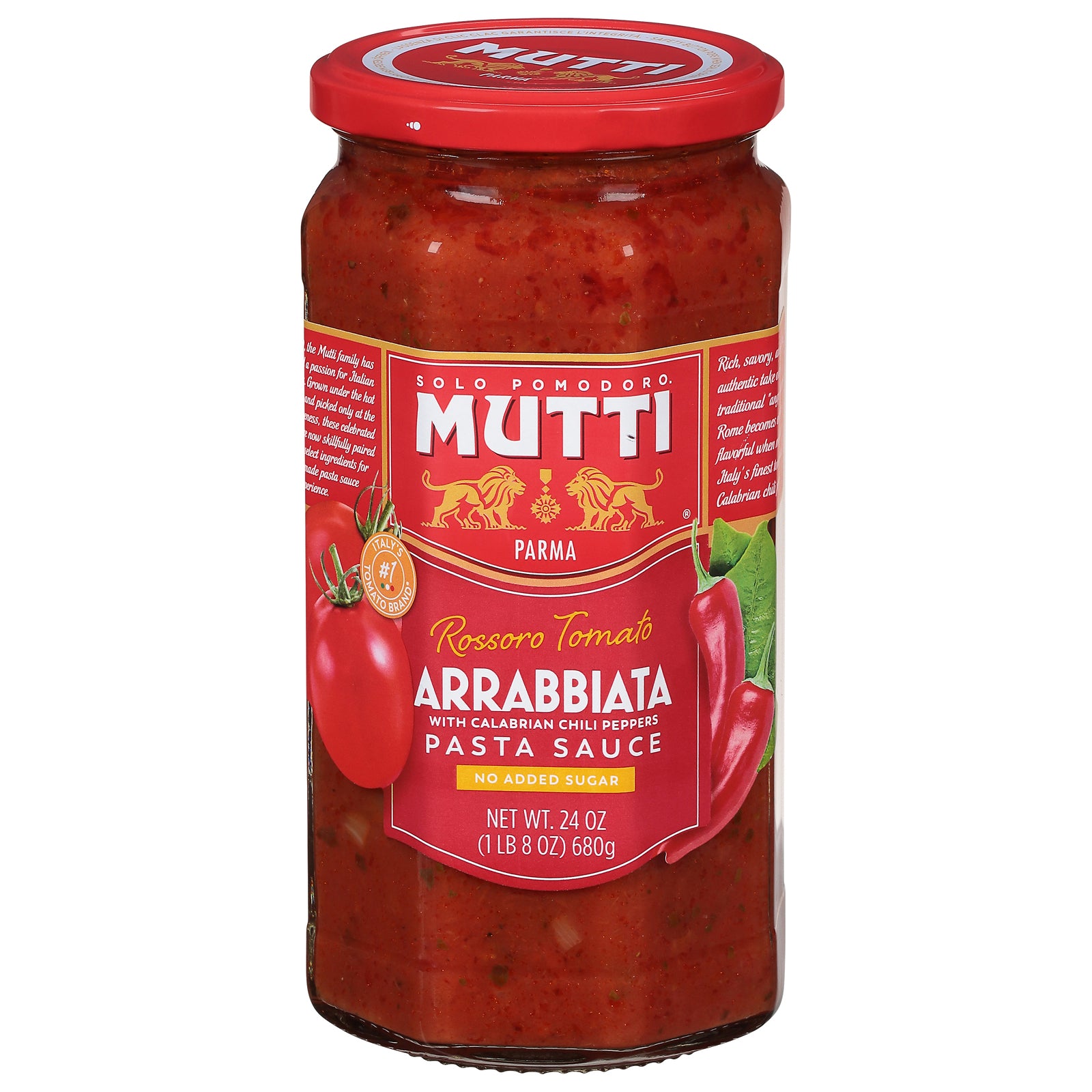 Mutti - Sauce Arrabbiata Pasta - CS of 6-24 OZ