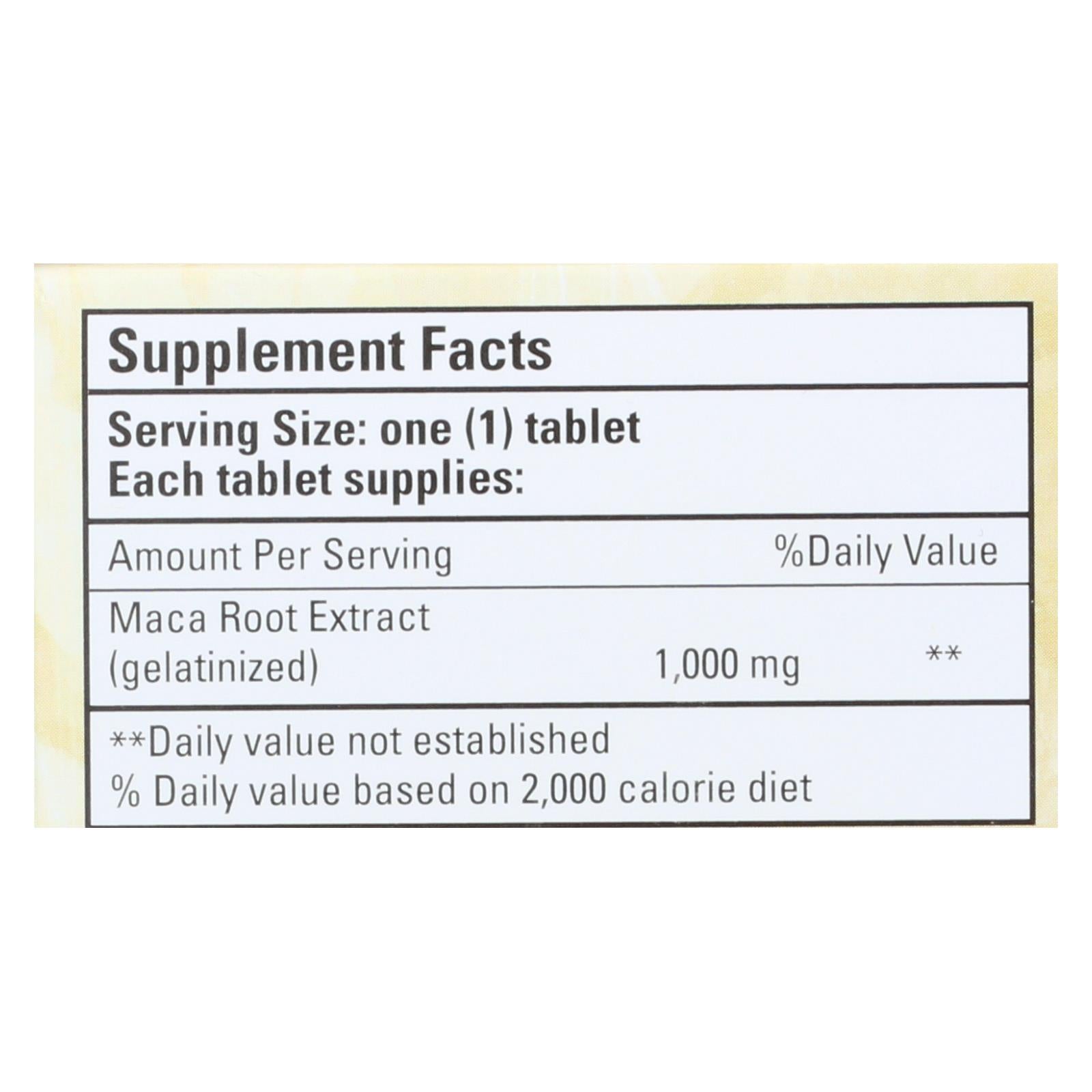 Bio Nutrition - Maca-Max - 1000 mg - 30 Tablets
