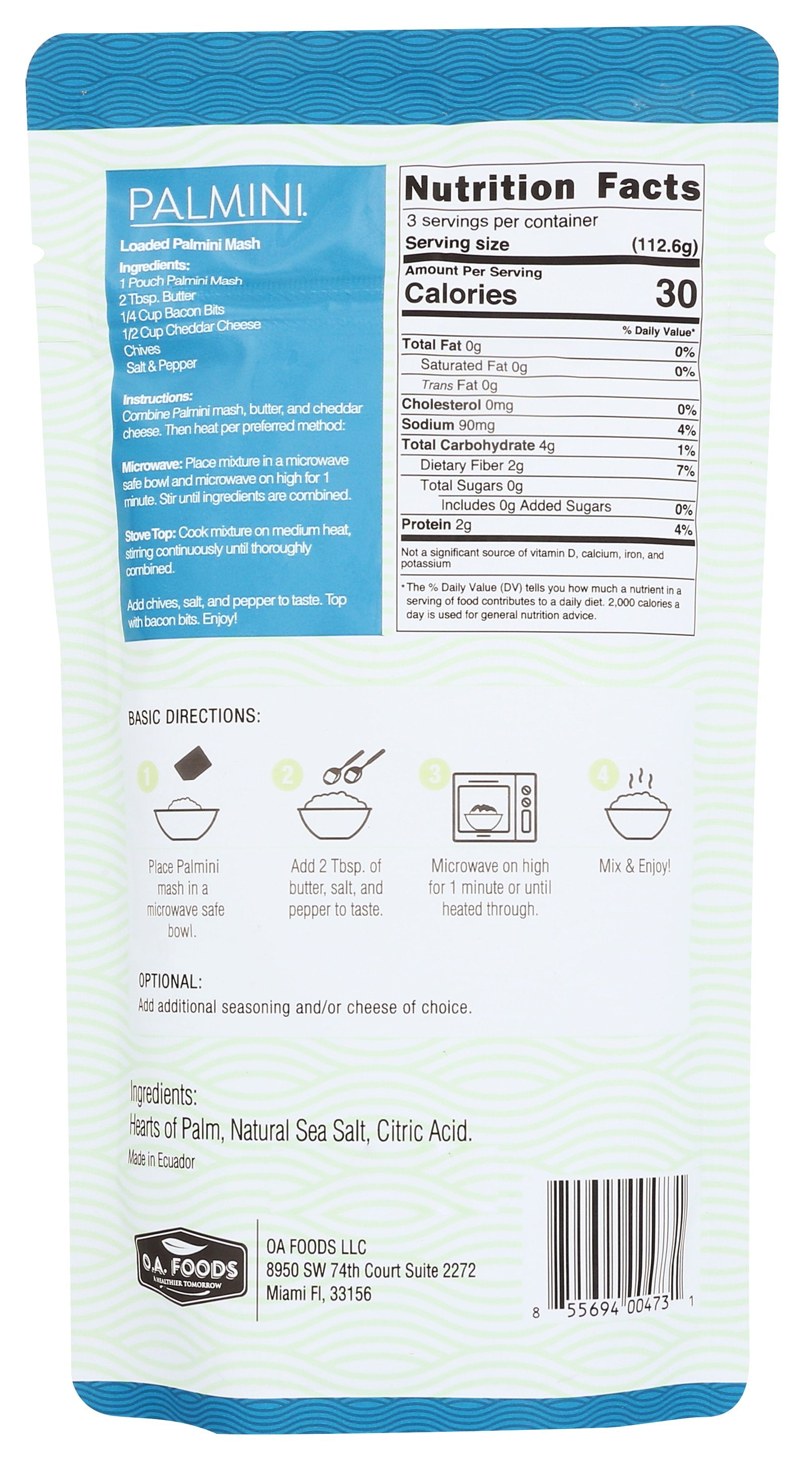 PALMINI POTATO MASHED POUCH - Case of 6