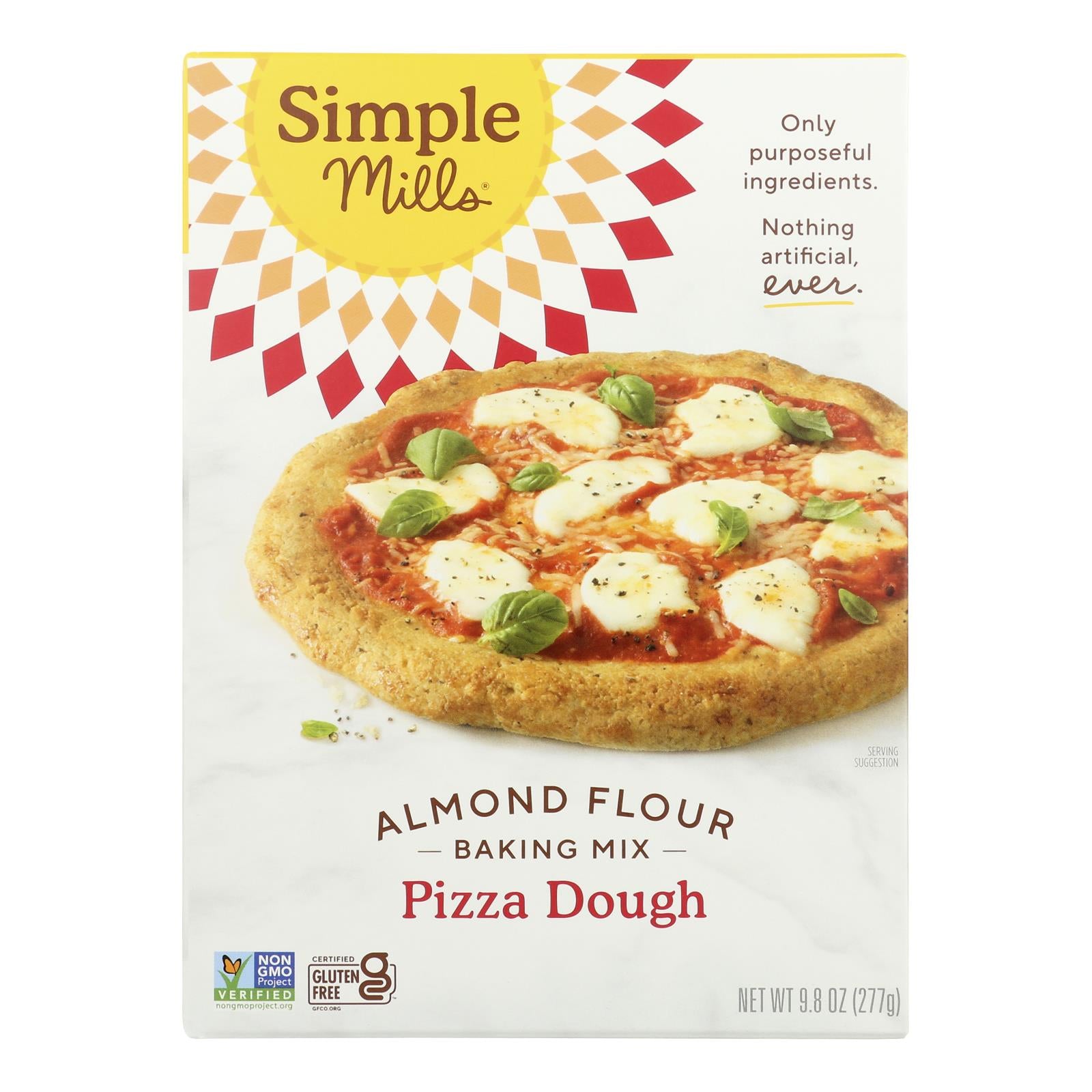 Simple Mills Almond Flour Pizza Dough Mix - Case Of 6 - 9.8 Oz.