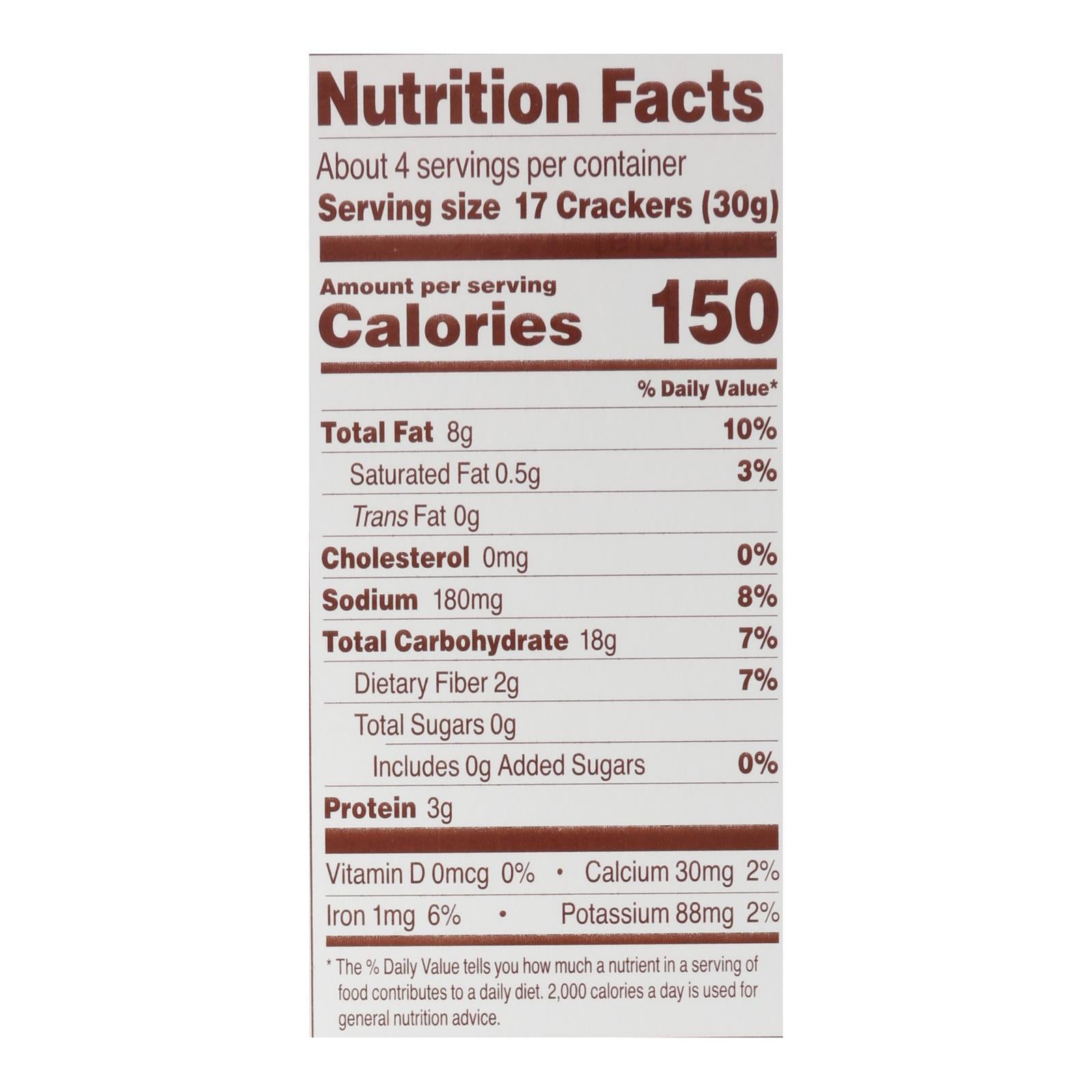 Simple Mills Fine Ground Sea Salt Almond Flour Crackers - Case Of 6 - 4.25 Oz.