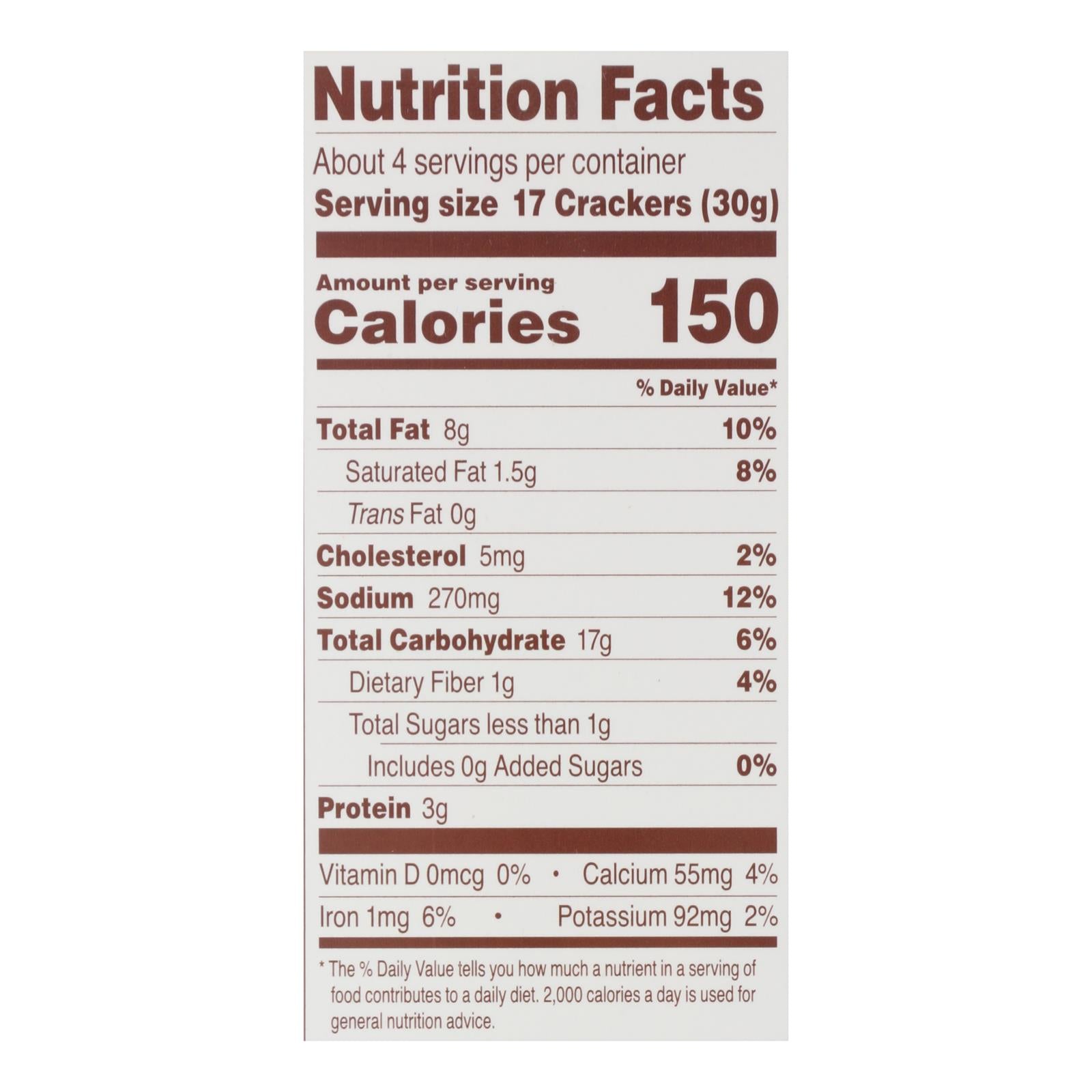 Simple Mills Farmhouse Cheddar Almond Flour Crackers - Case Of 6 - 4.25 Oz.