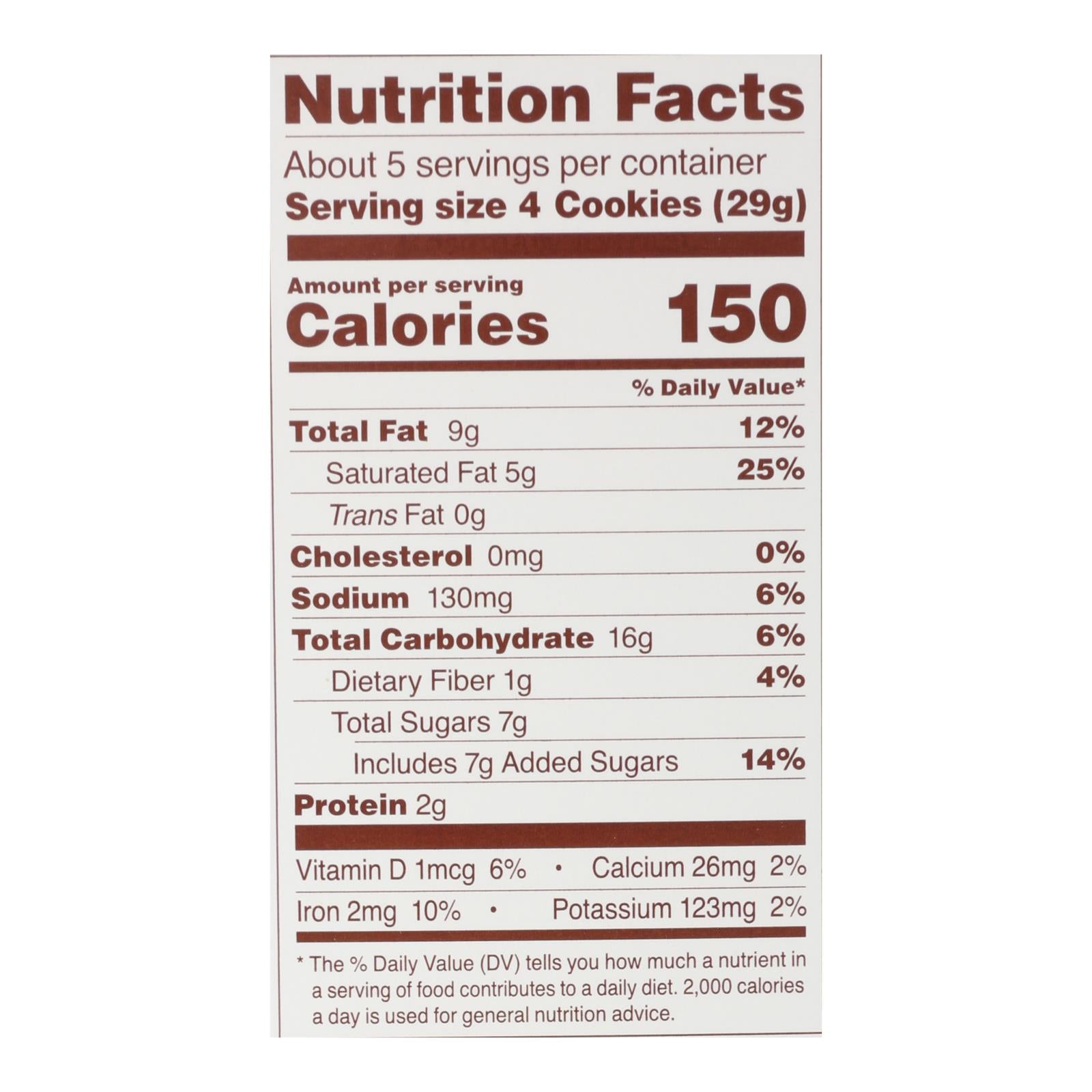 Simple Mills Cookies - Crunchy Chocolate Chip - Case Of 6 - 5.5 Oz