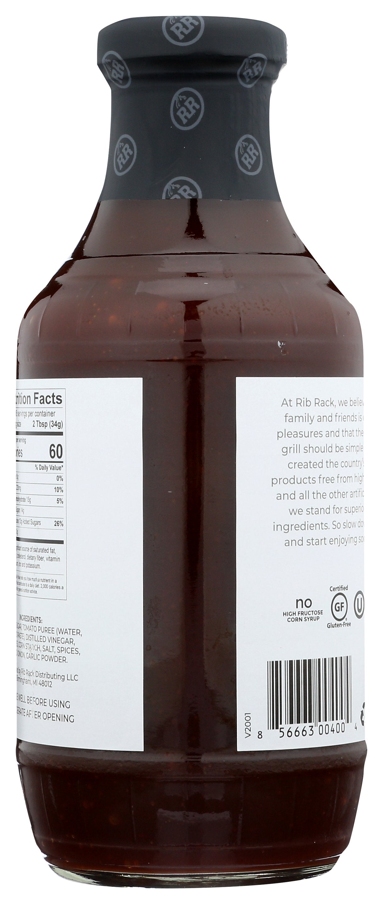 RIB RACK SAUCE BBQ ORGNL - Case of 6