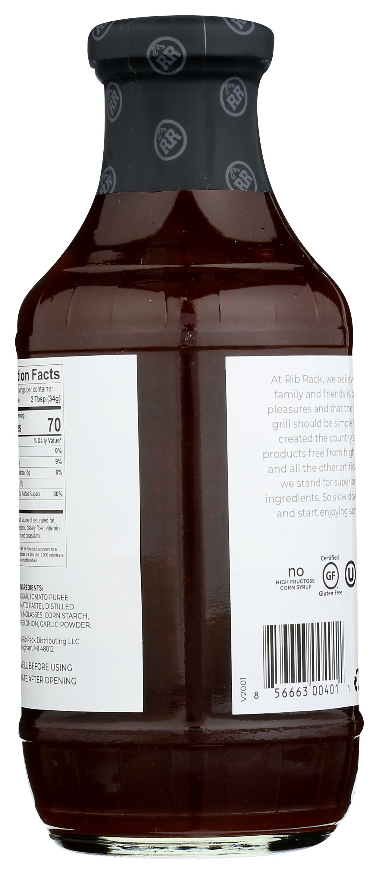 RIB RACK SAUCE BBQ SWT HNY - Case of 6