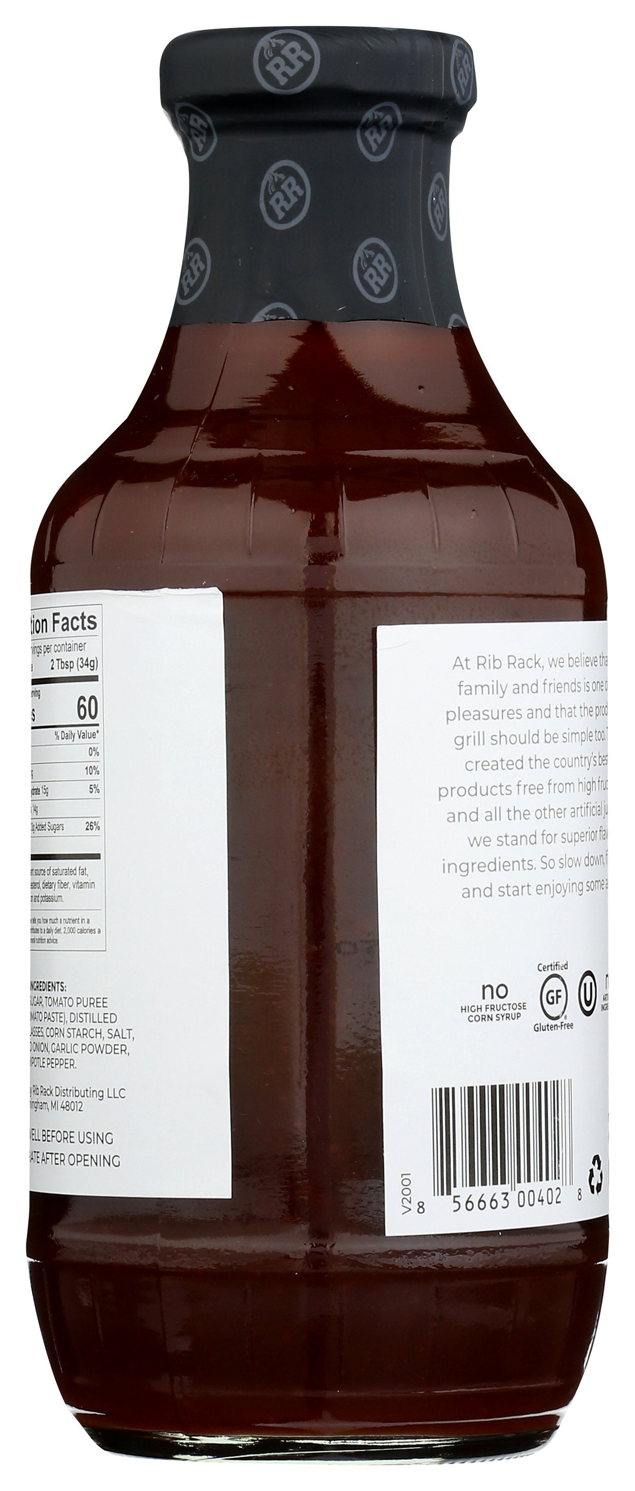 RIB RACK SAUCE BBQ HOT CAYENNE - Case of 6