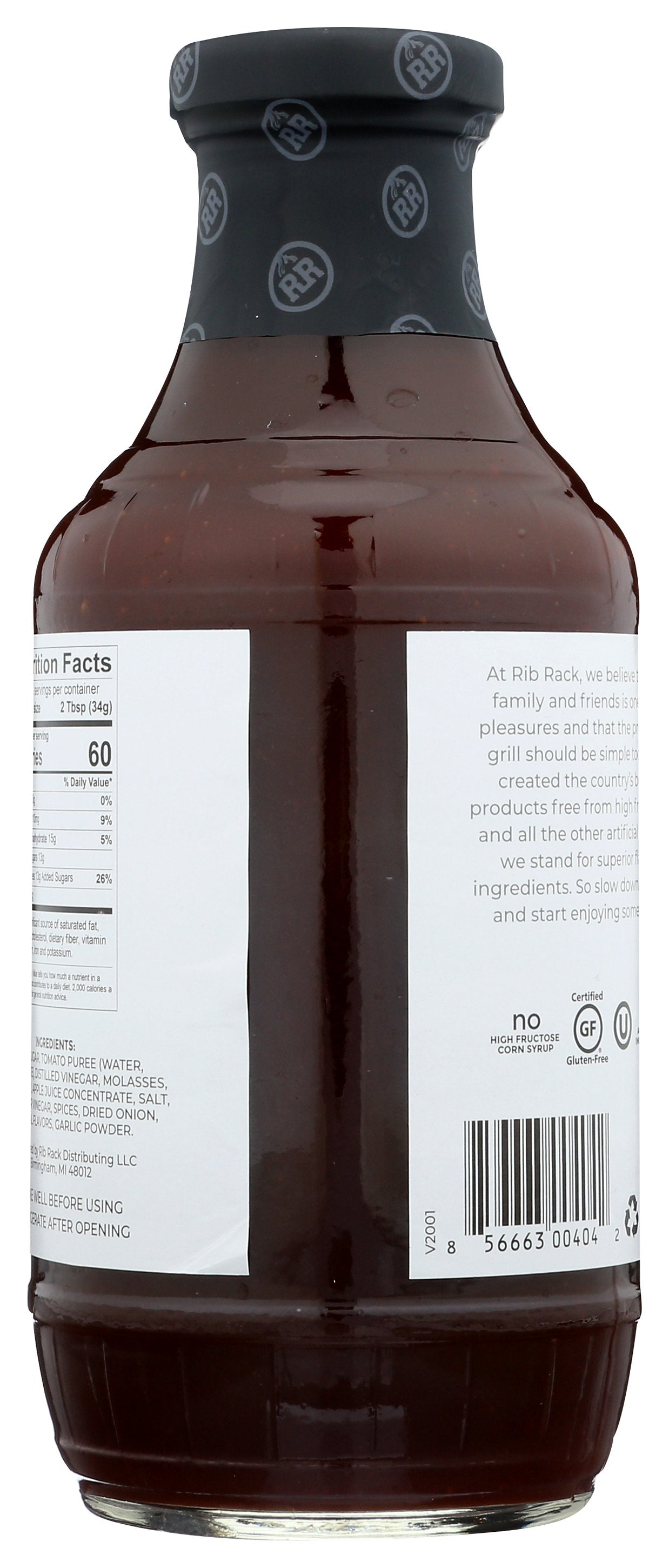 RIB RACK SAUCE BBQ CAMPFIRE CIDER - Case of 6