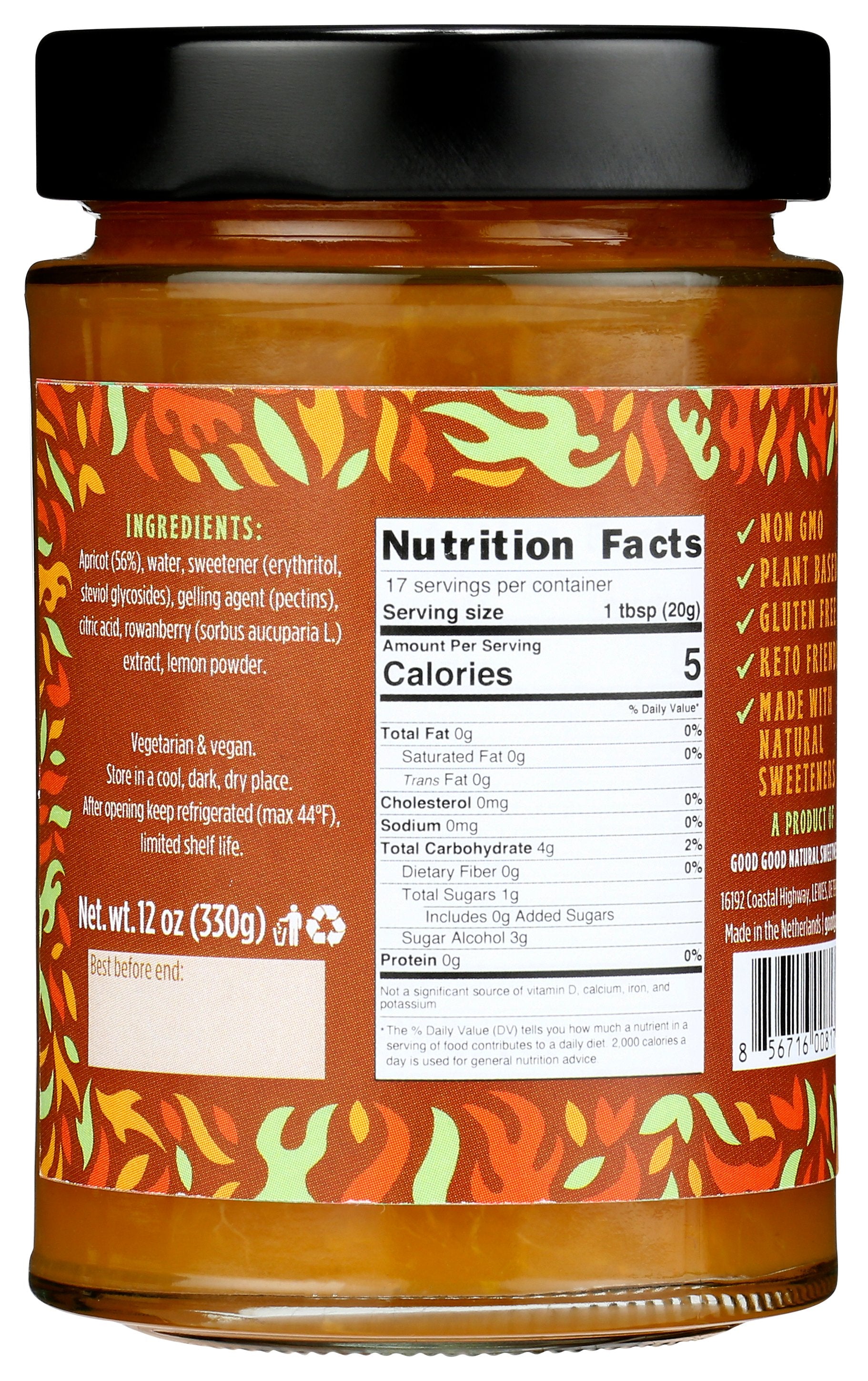 GOOD GOOD JAM SWEET APRICOT KF - Case of 6