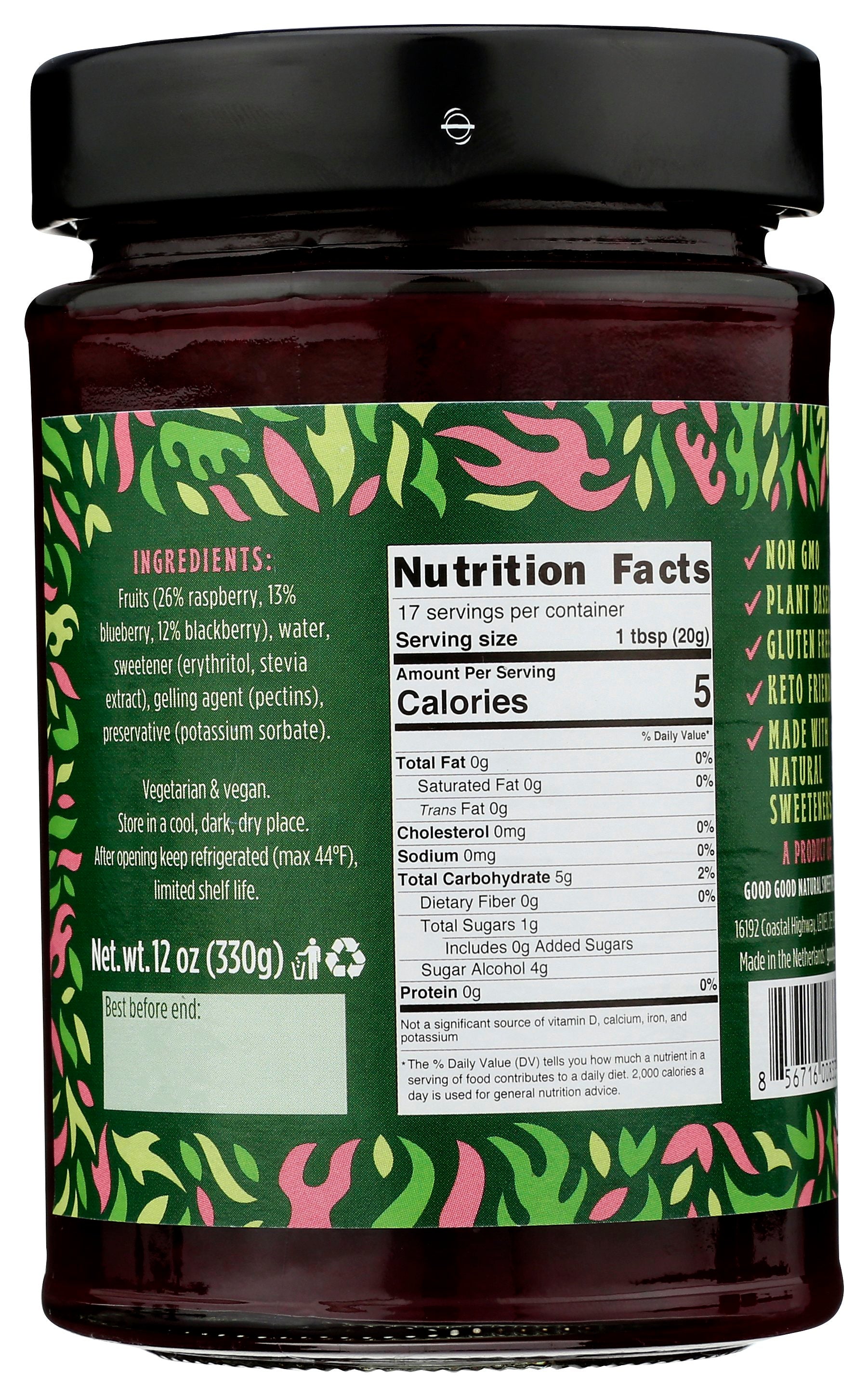 GOOD GOOD JAM FRUITS SWEET FOREST - Case of 6