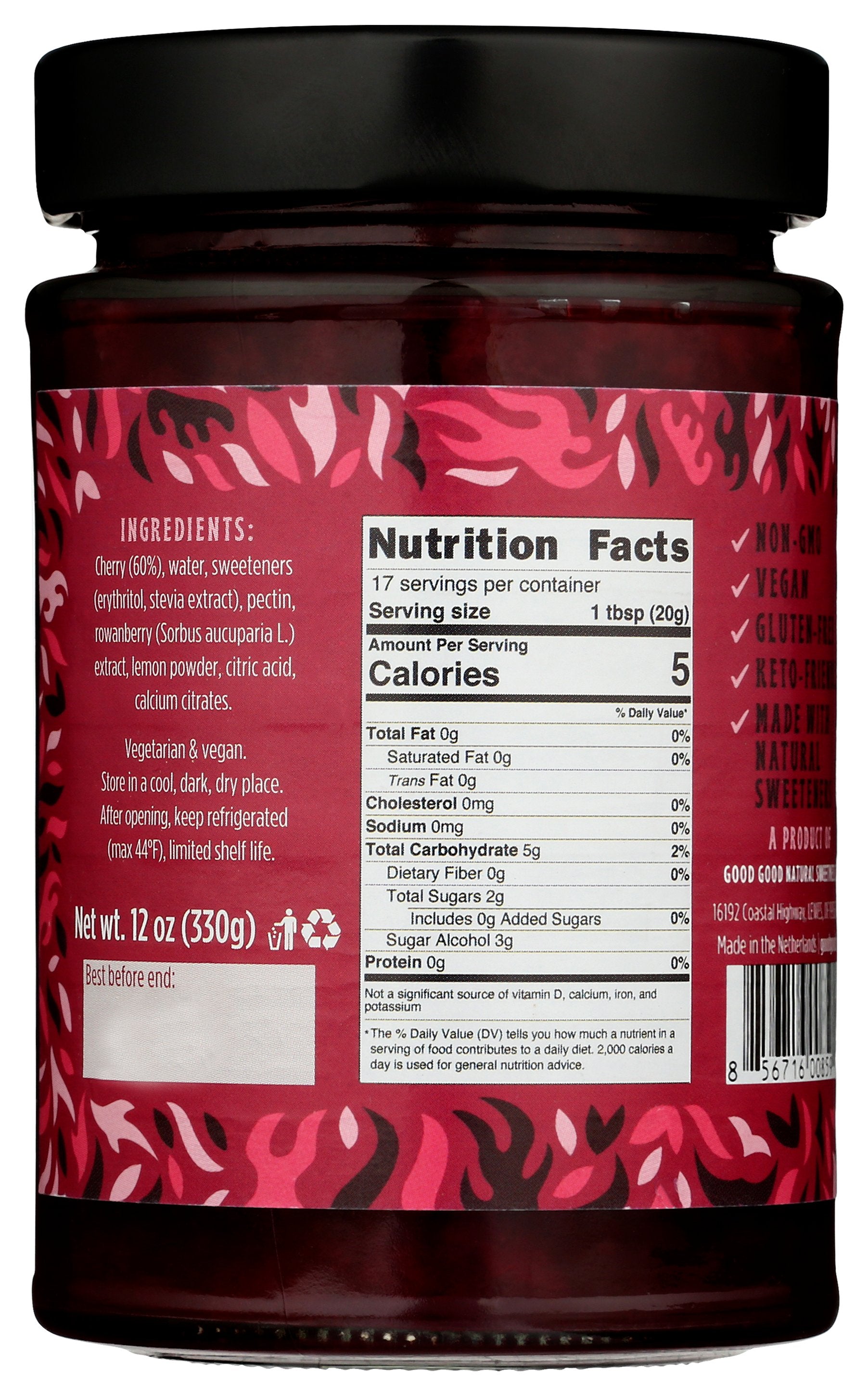 GOOD GOOD JAM CHERRY - Case of 6