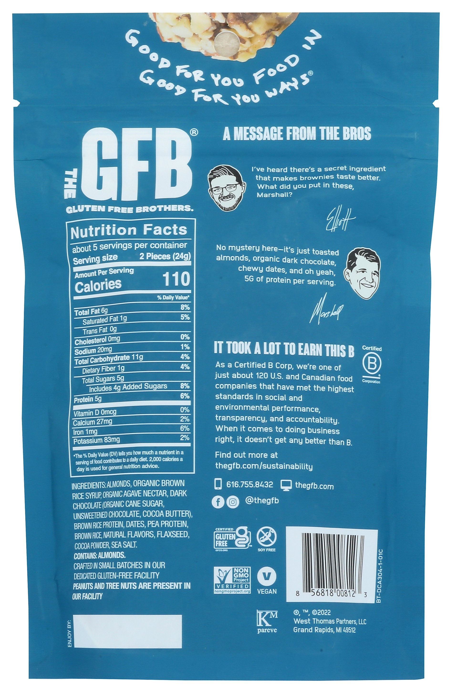 THE GFB BITES DRK CHOC ALMND - Case of 6
