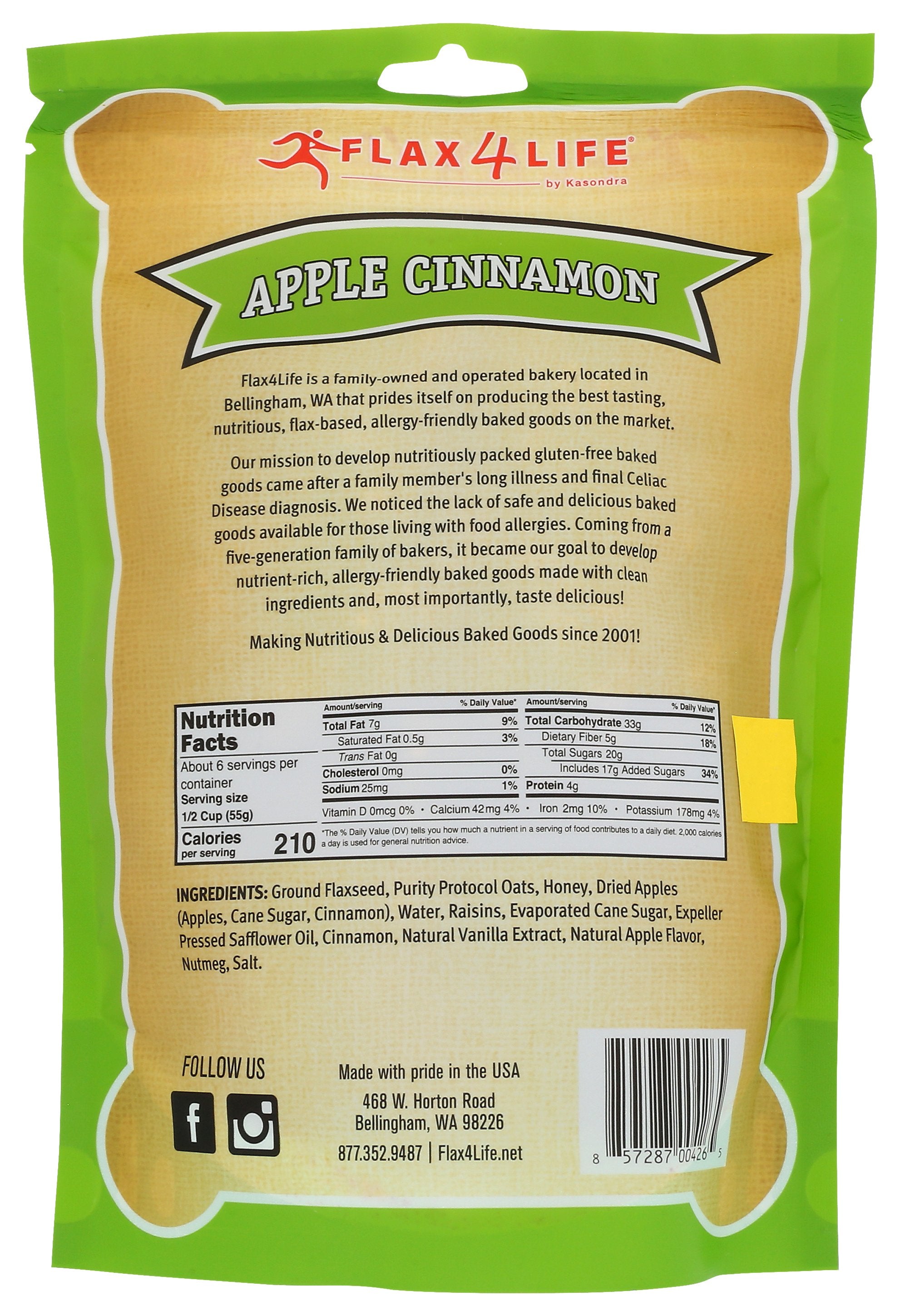FLAX4LIFE GRANOLA APL CNMN FLX - Case of 6