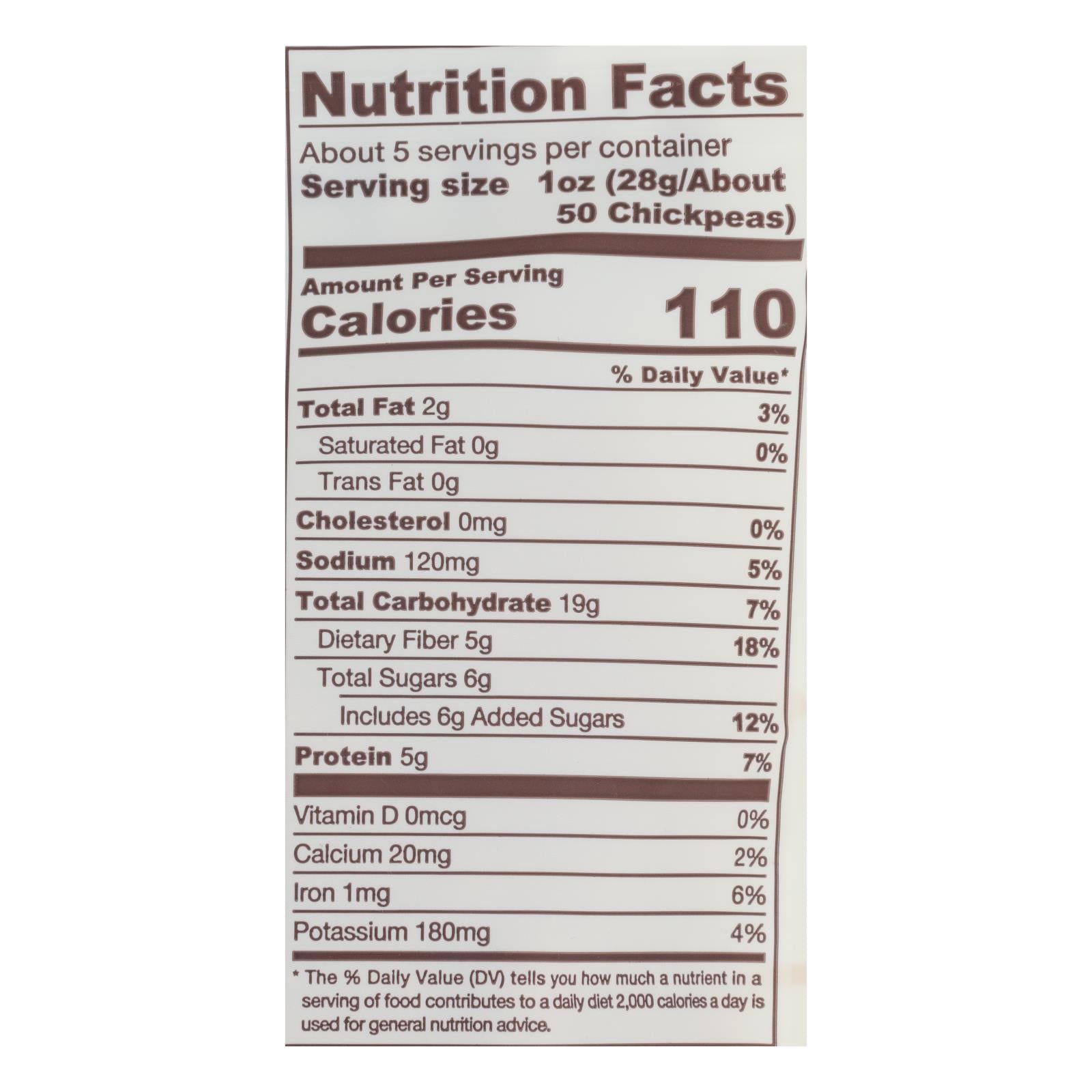 Biena Chickpea Snacks - Honey Roasted - Case Of 8 - 5 Oz.