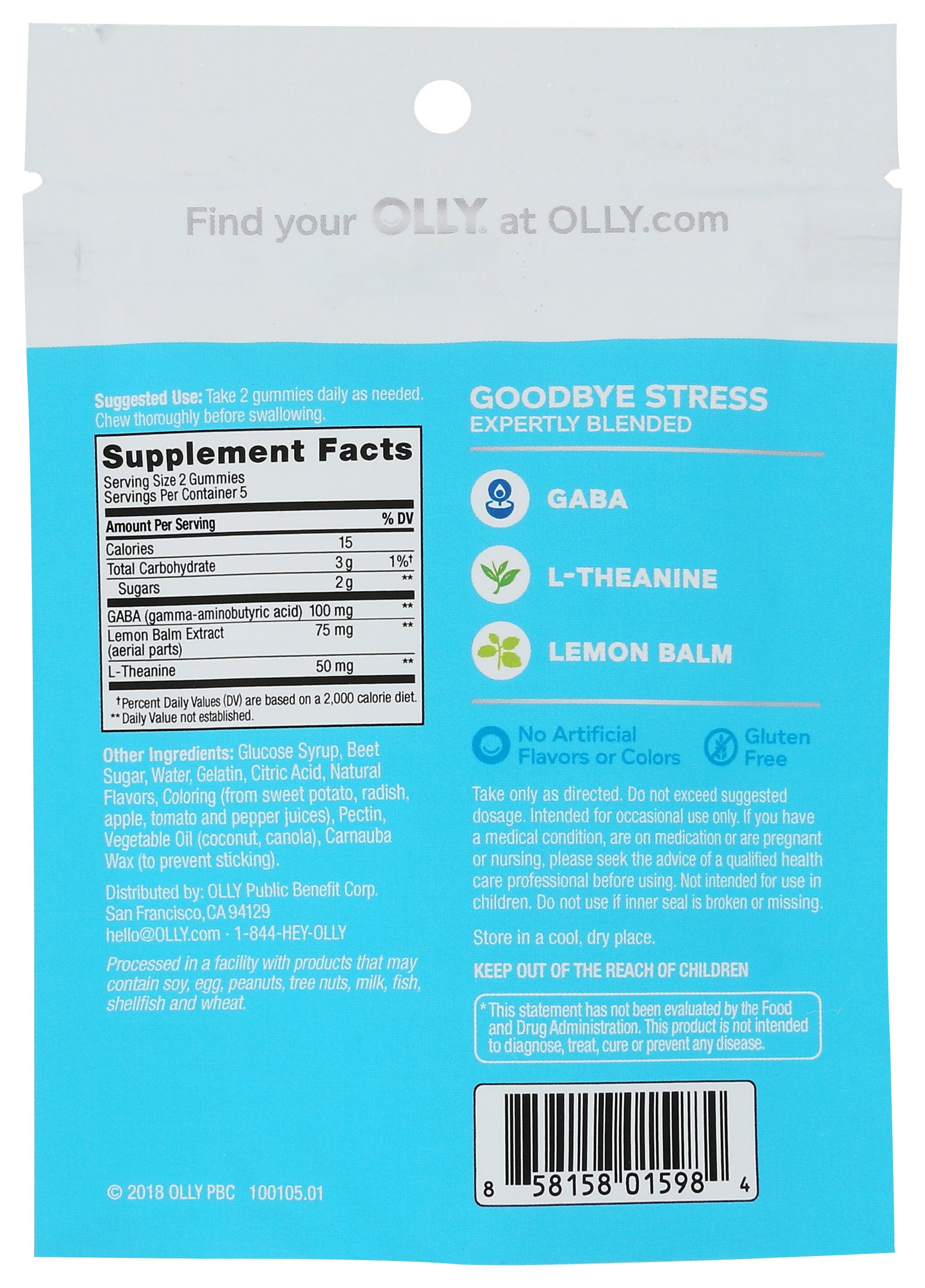 OLLY GOODBYE STRESS TRIAL SZ - Case of 8
