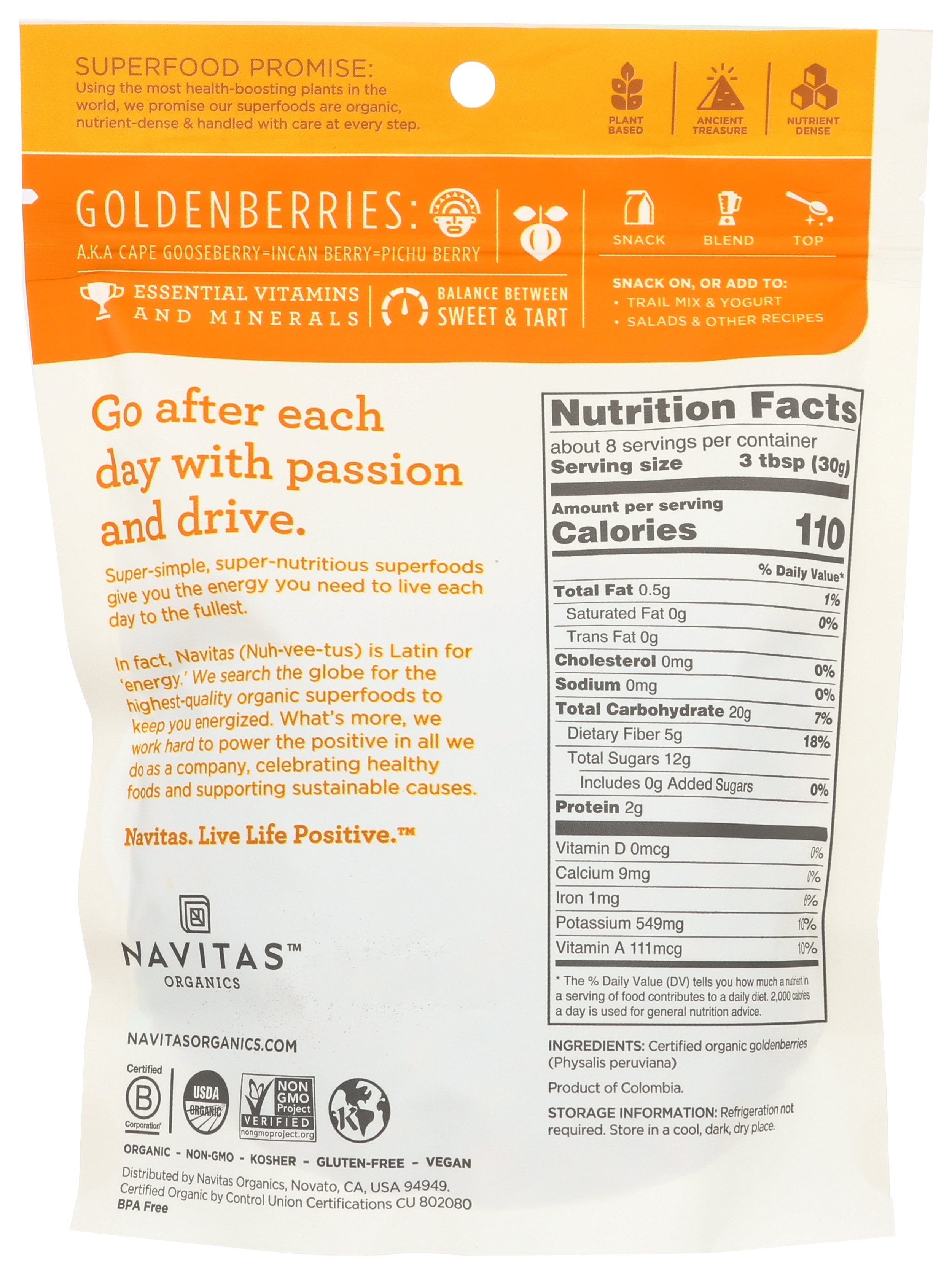 NAVITAS GOLDENBERRIES ORG