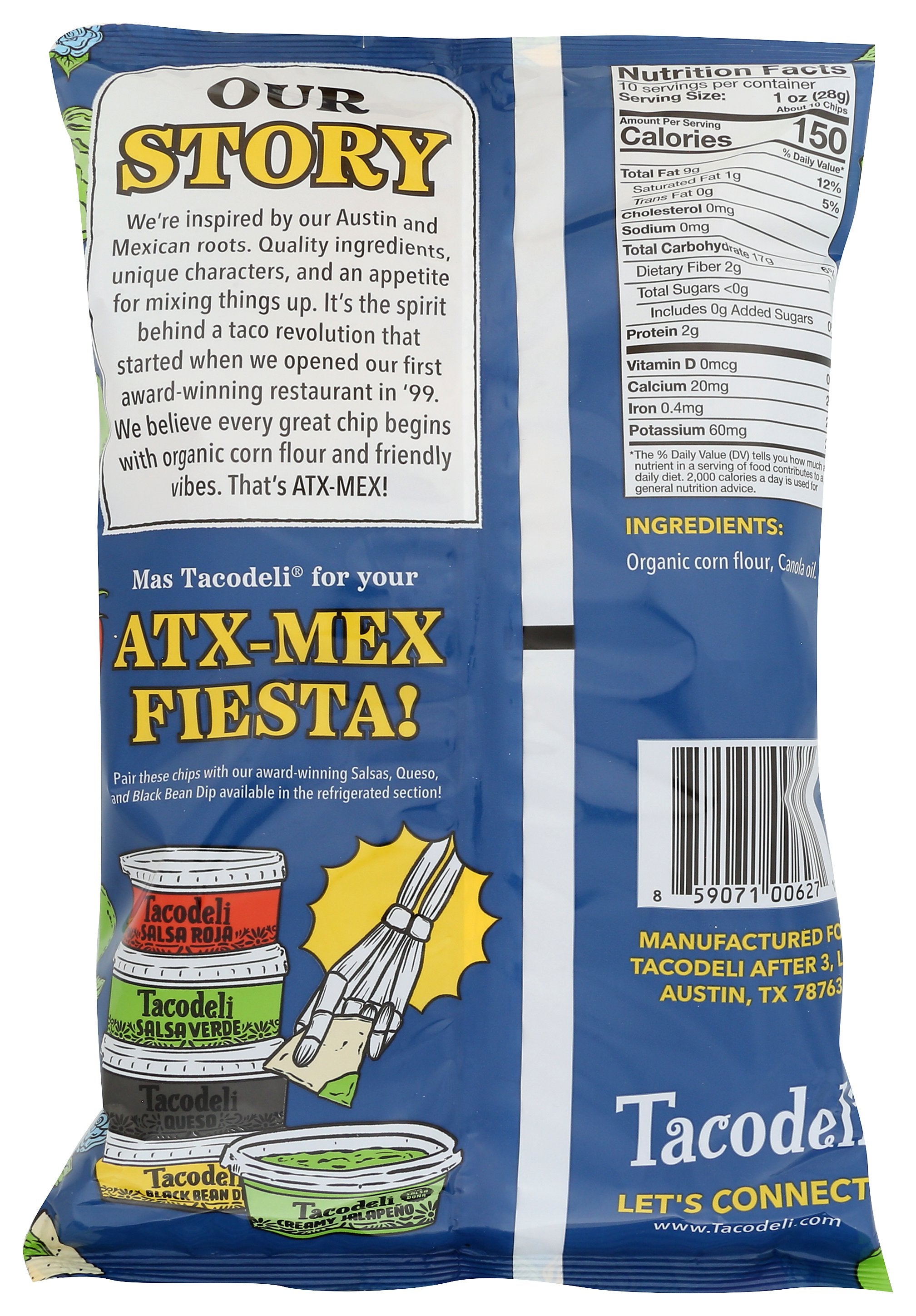 TACODELI CHIPS TORTILLA - Case of 12