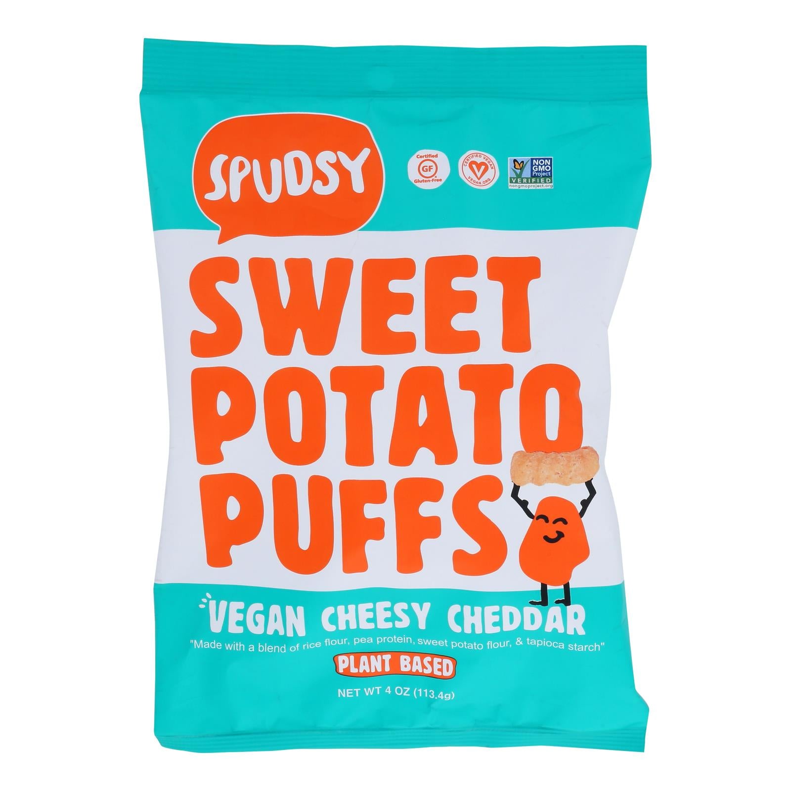 Spudsy - Sw Pot Puff Chsy Cheddar - Case of 12 - 4 OZ
