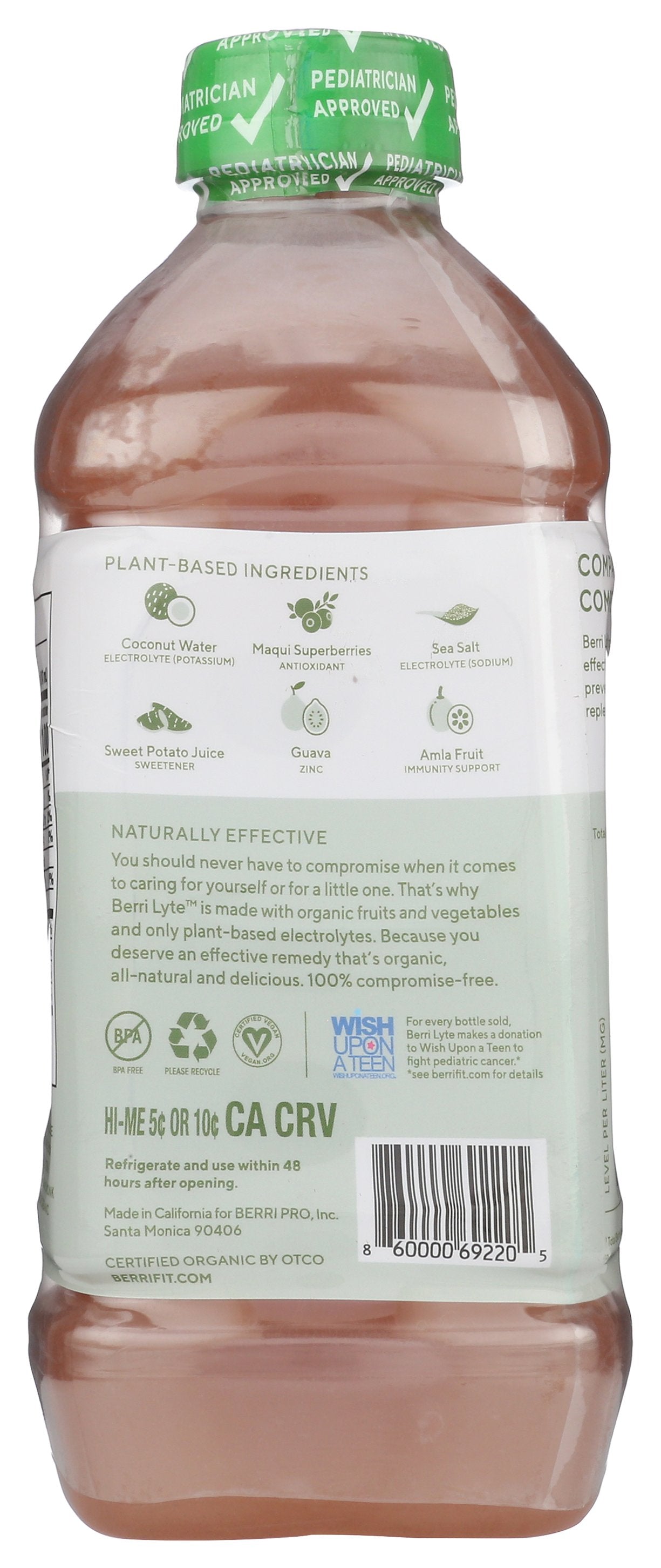 BERRI LYTE ELECTROLYTE STRAWBERRY - Case of 6