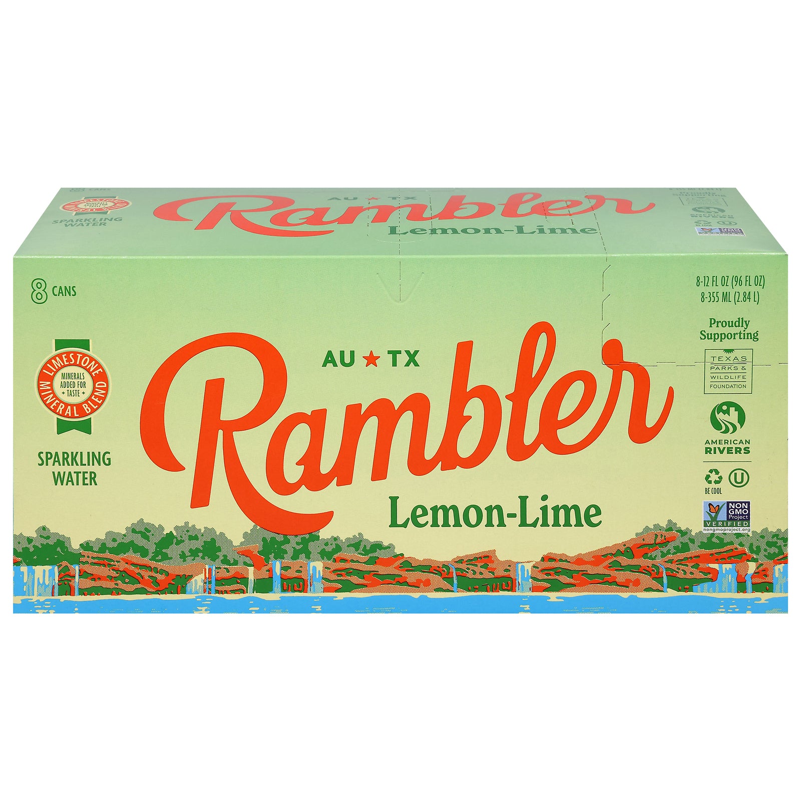 Rambler - Water Sparkling Lem Lime - CS of 3-8/12 FZ