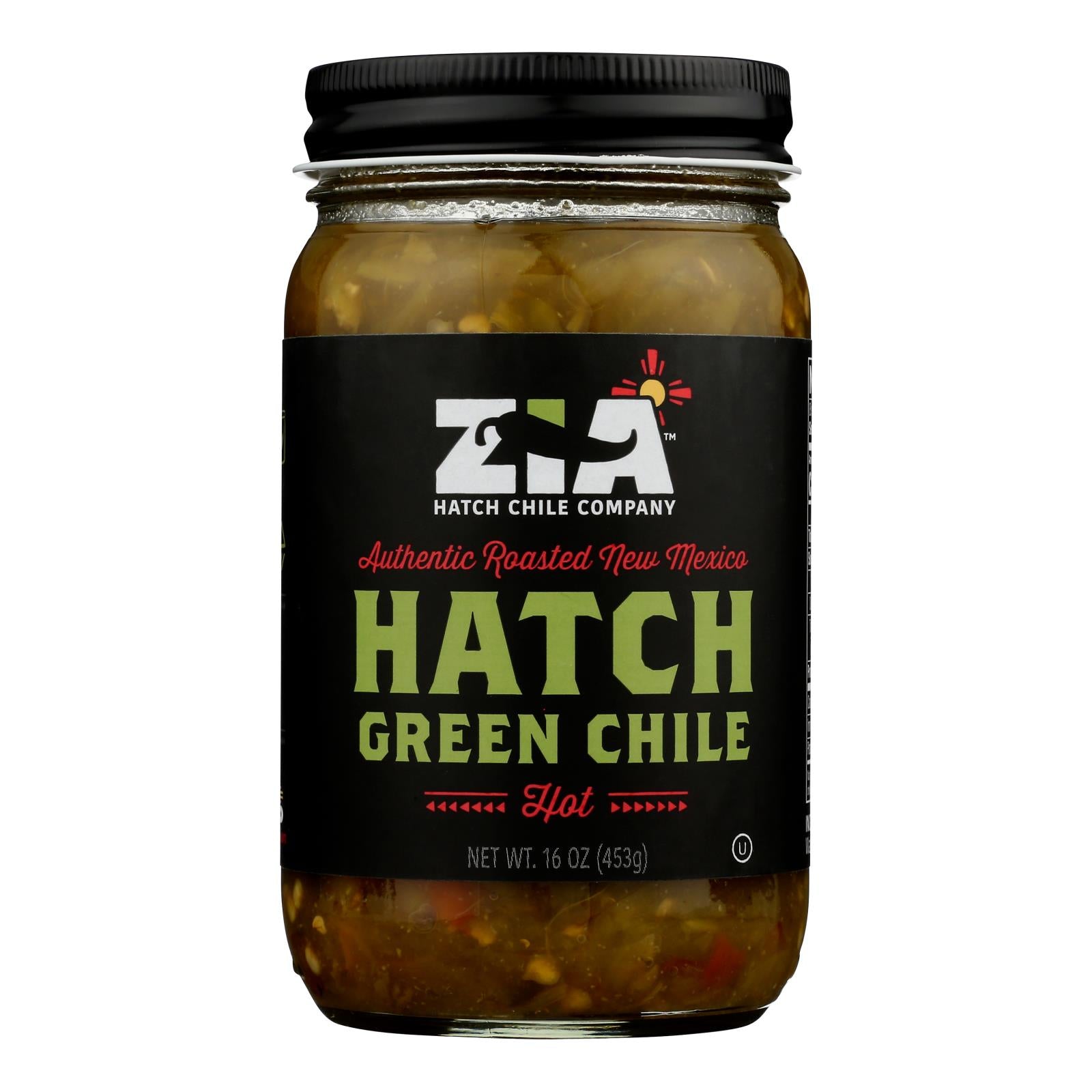 Zia Green Chile Company - Hatch Green Chile - Hot - Case Of 6 - 16 Oz.