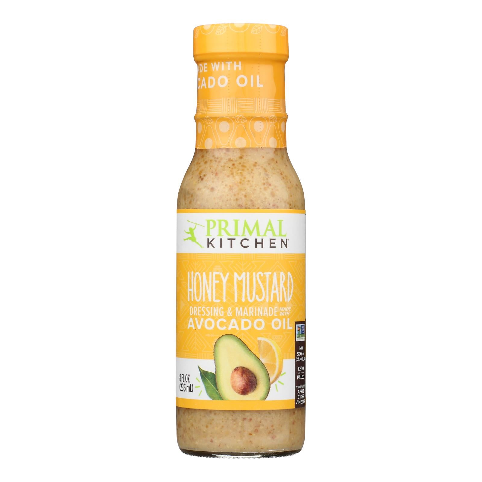 Primal Kitchen Vinagrette - Honey Mustard - Case of 6 - 8 oz.