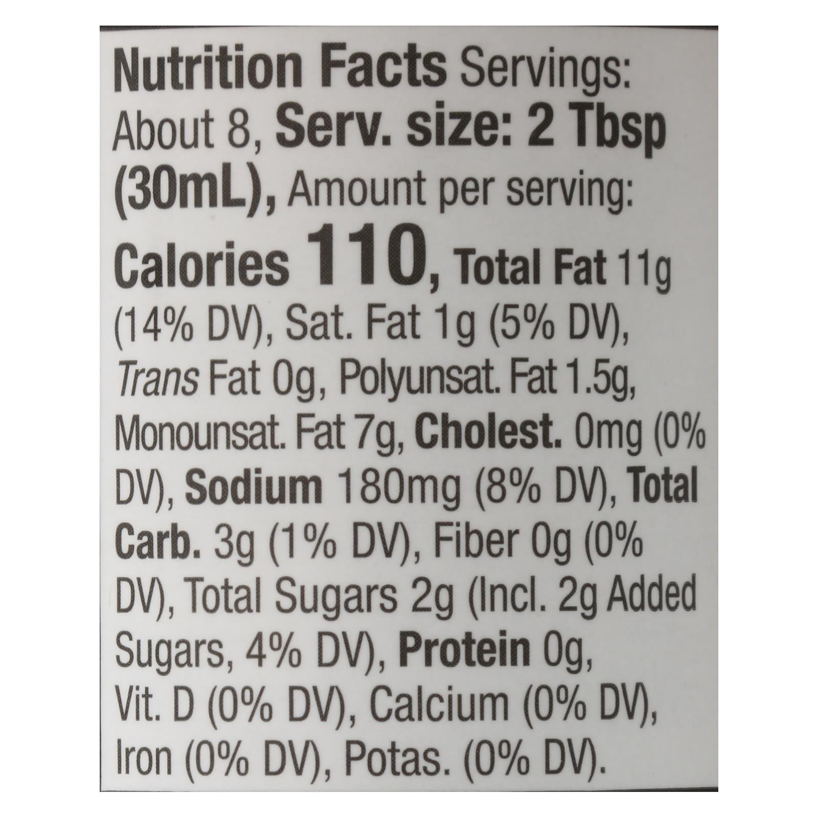 Primal Kitchen Vinagrette - Honey Mustard - Case of 6 - 8 oz.