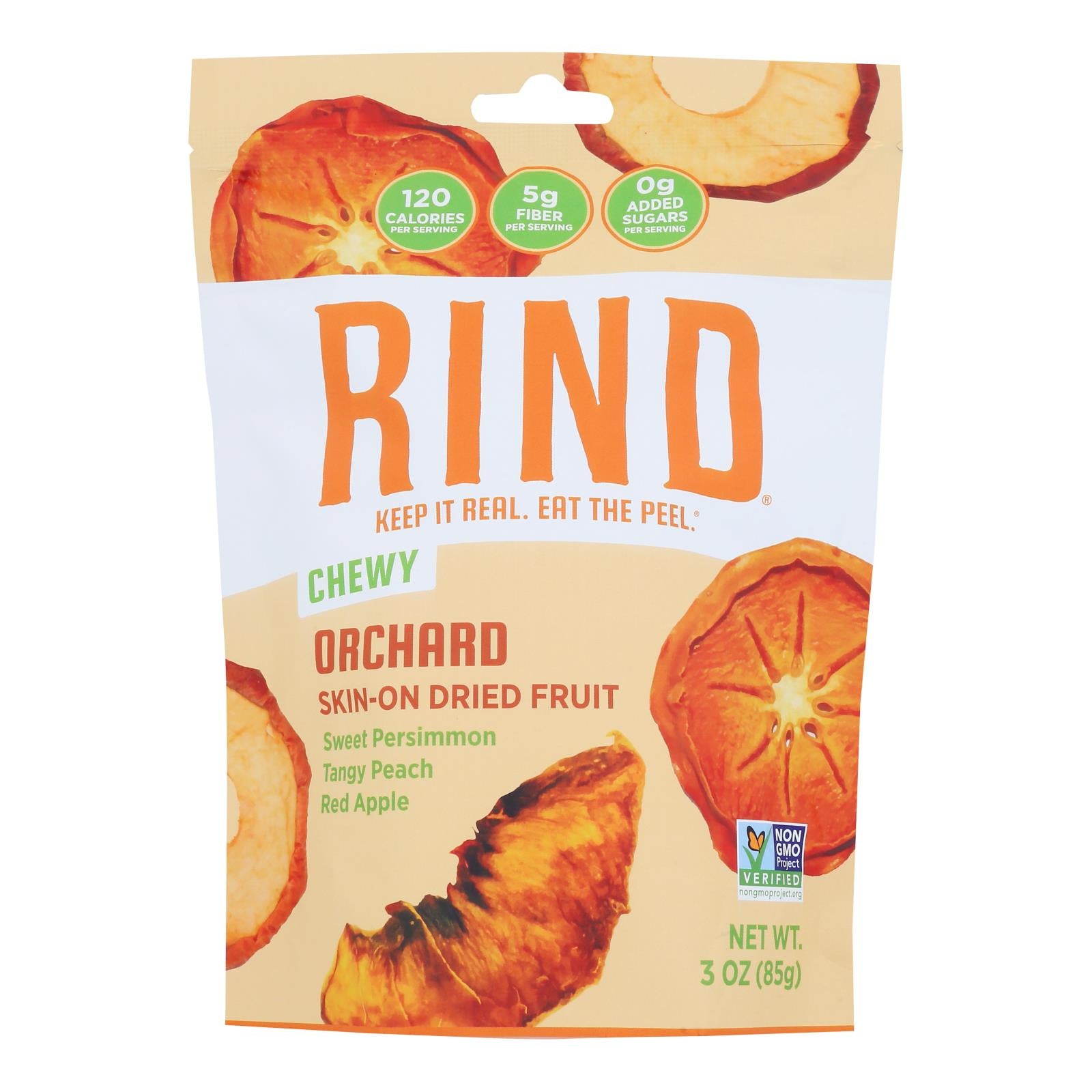 Rind Snacks - Dried Fruit Blend Orchard - Case Of 12 - 3 Oz