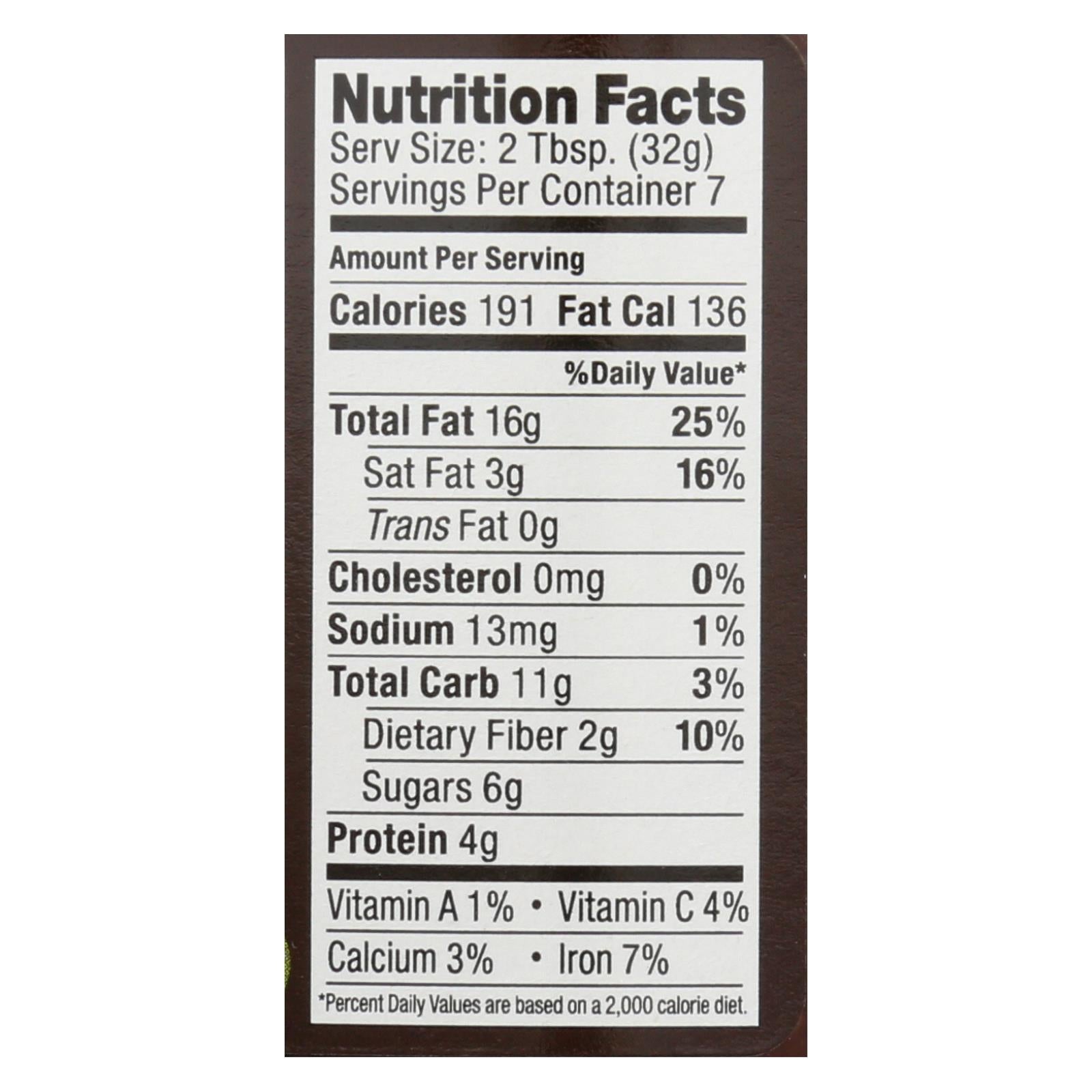 Artisana Hazelnut Spread - Organic - Case of 6 - 8 oz.