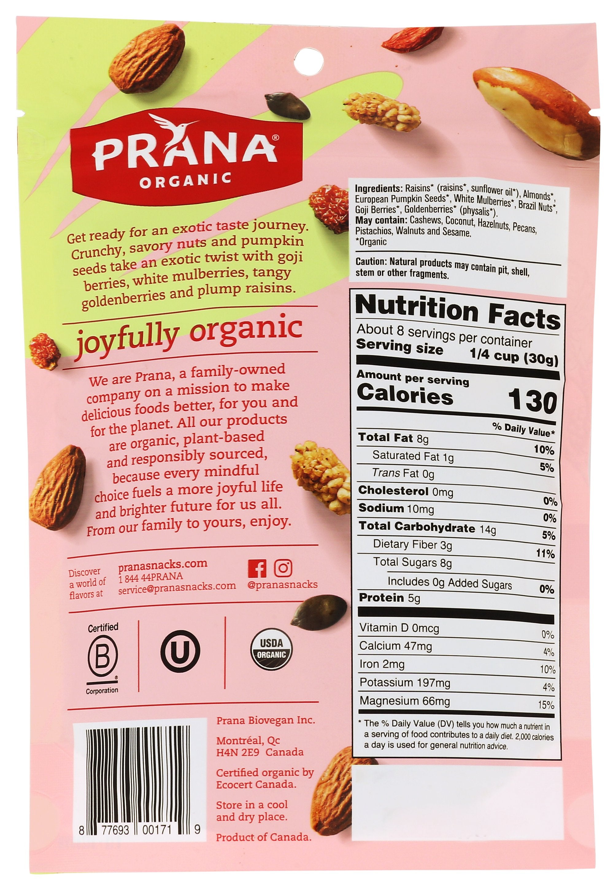 PRANA MIX TRAIL MACHU PICHU - Case of 6
